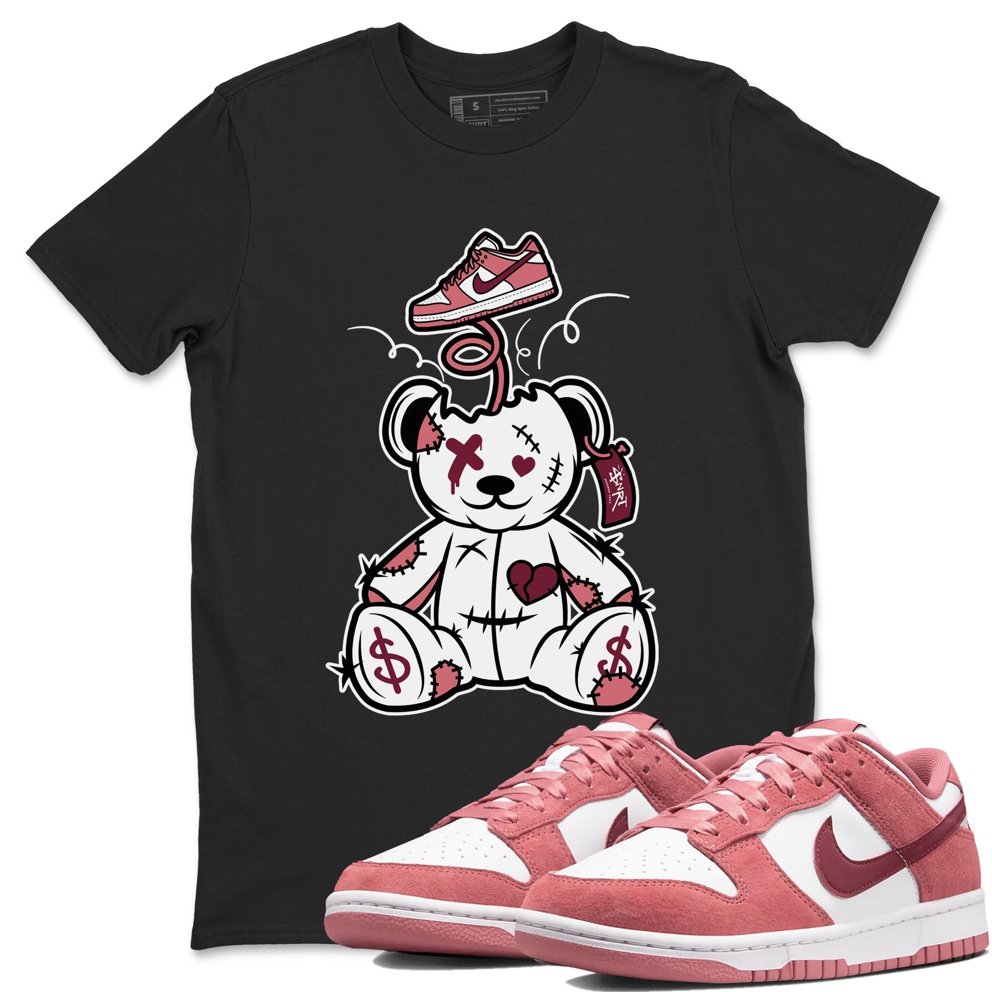Surprise Teddy Bear snkmatch Tees - Dunk Valentines Day 2024