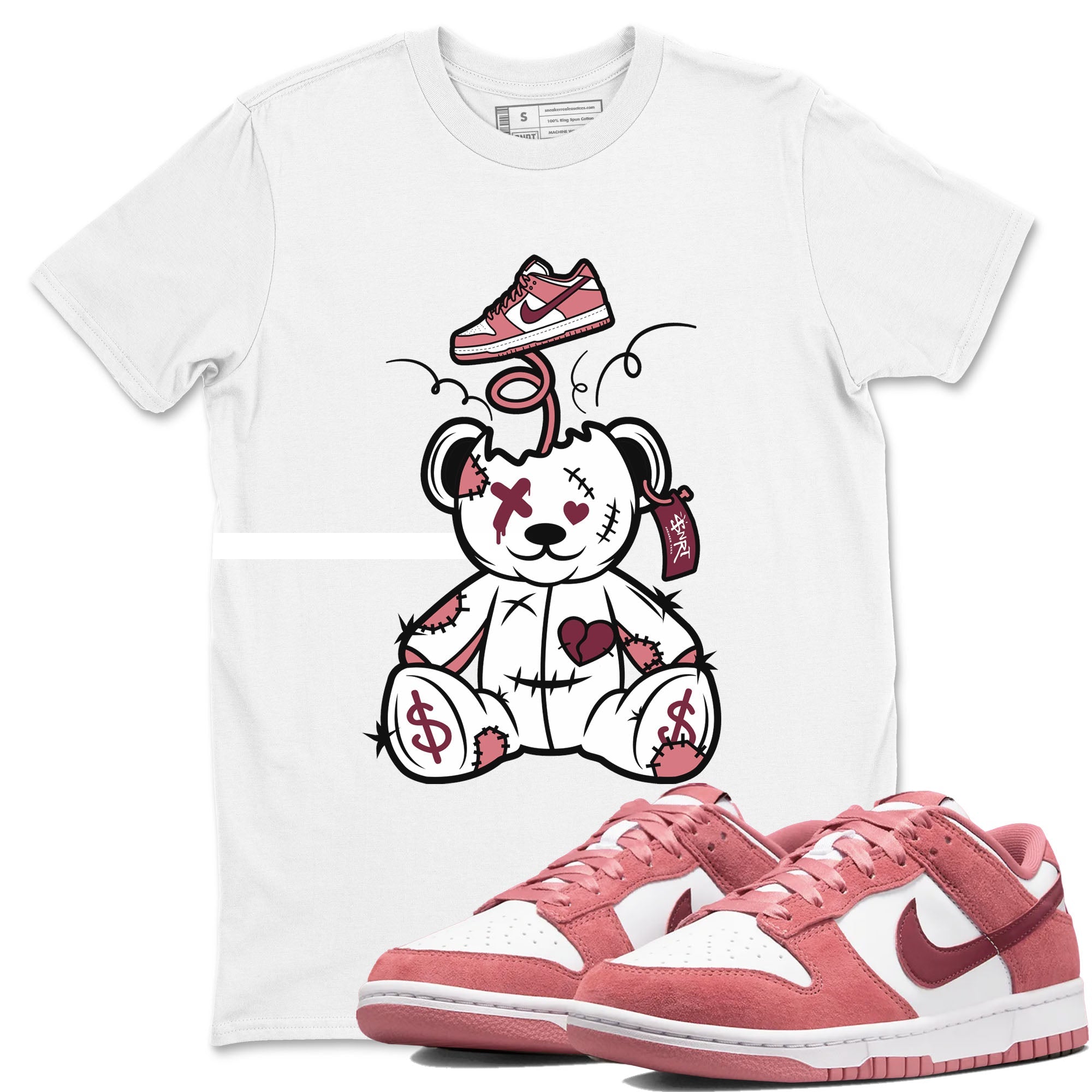 Surprise Teddy Bear snkmatch Tees - Dunk Valentines Day 2024