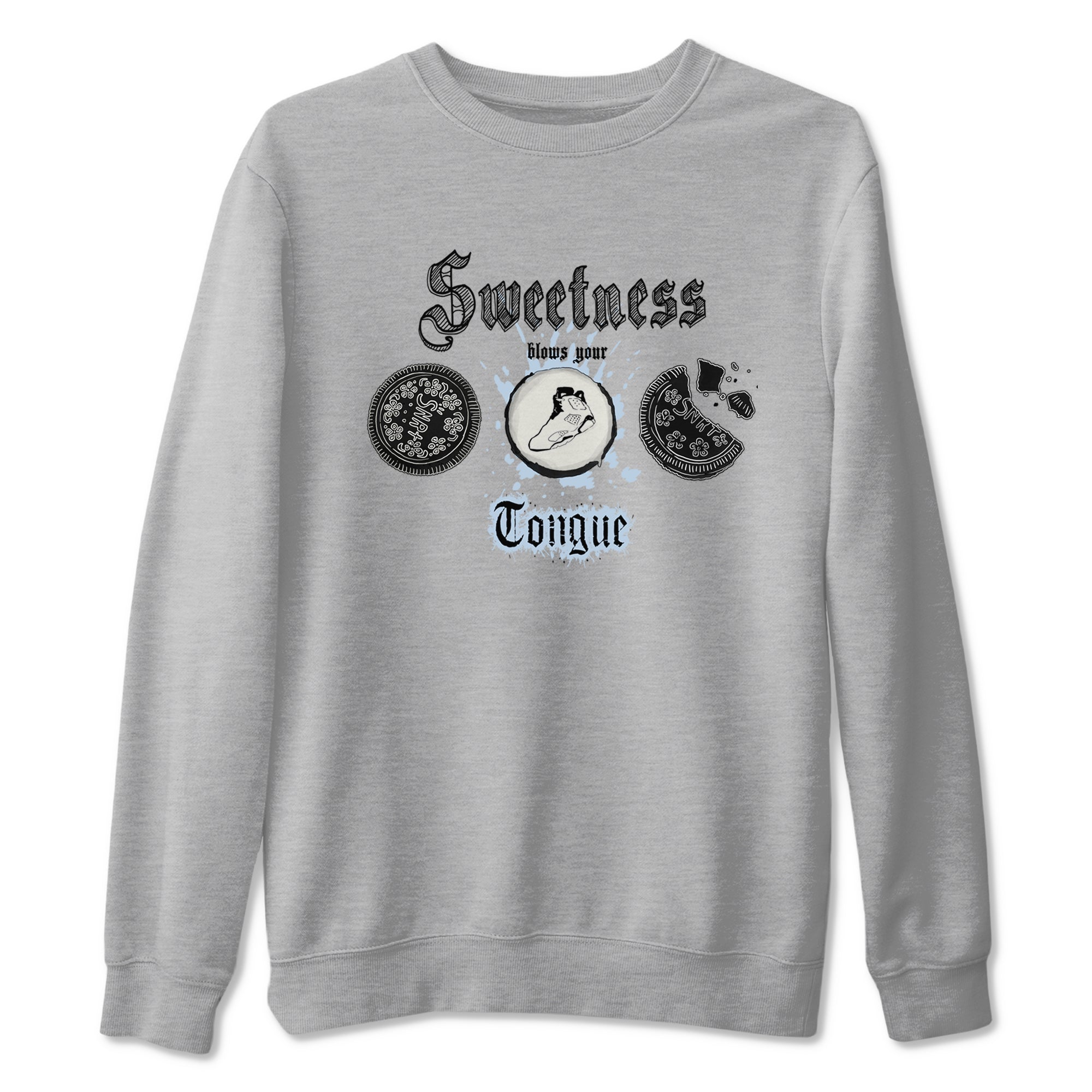 Sweetness Blows Your Tongue snkmatch Tees - Air Jordan 6 White Black