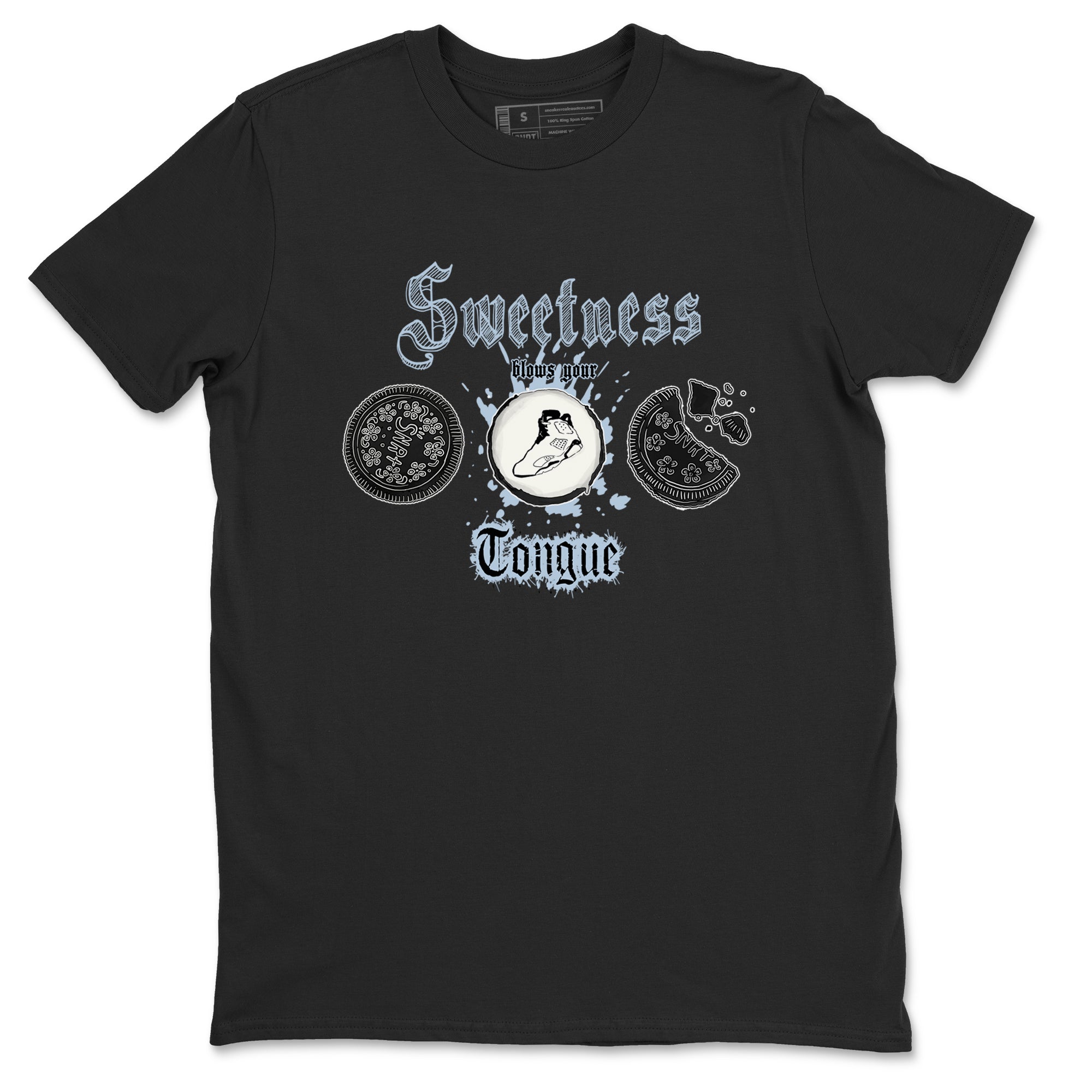 Sweetness Blows Your Tongue snkmatch Tees - Air Jordan 6 White Black