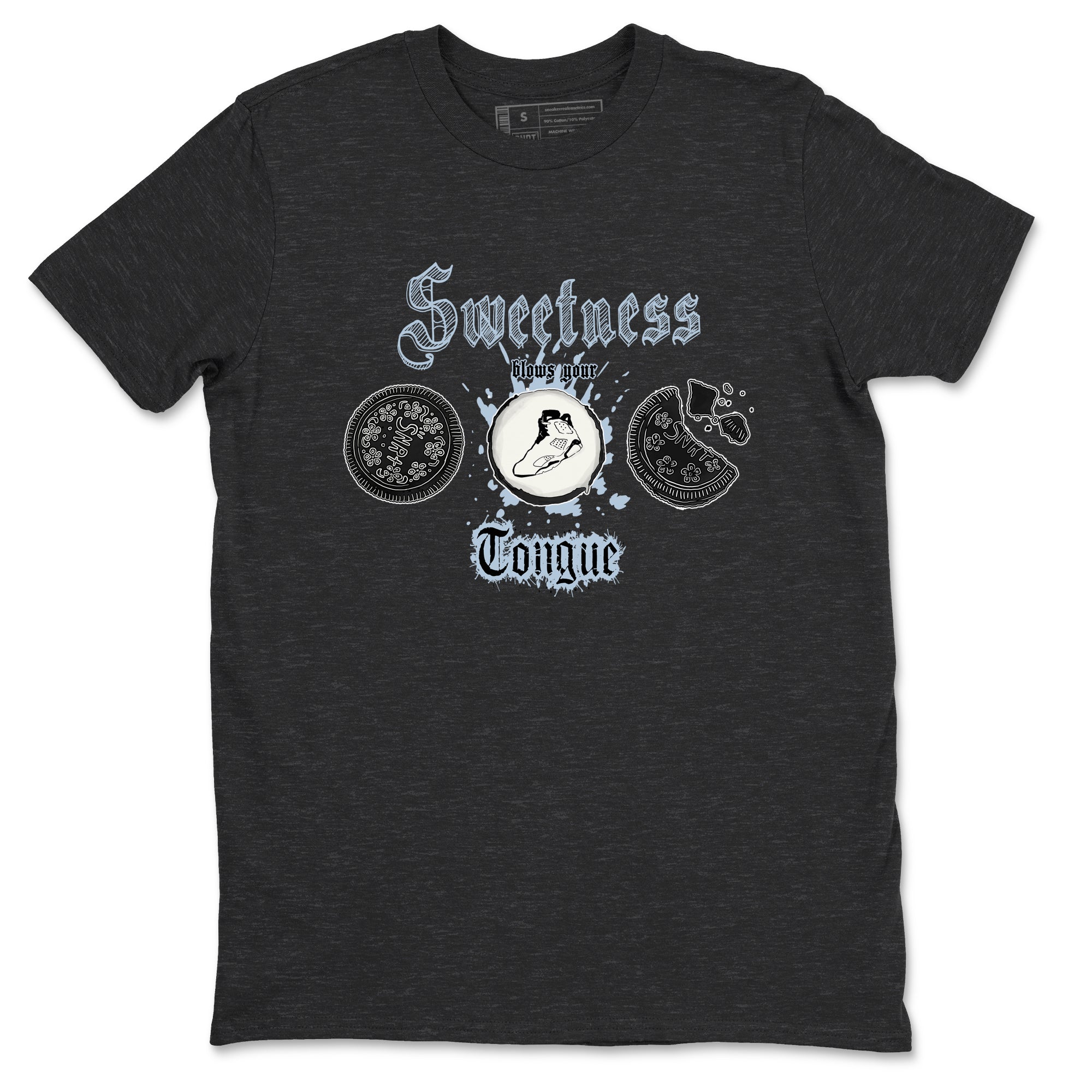 Sweetness Blows Your Tongue snkmatch Tees - Air Jordan 6 White Black