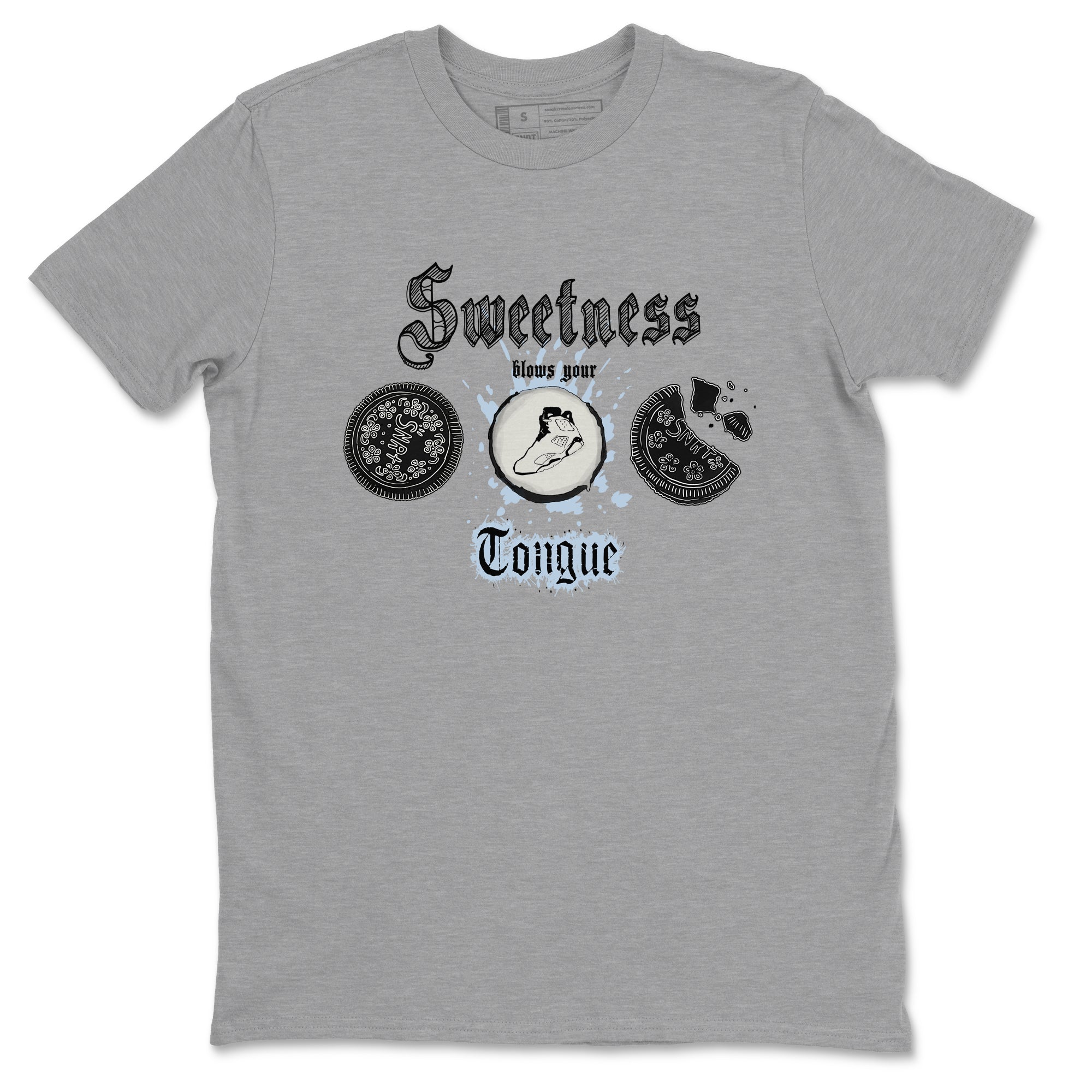 Sweetness Blows Your Tongue snkmatch Tees - Air Jordan 6 White Black