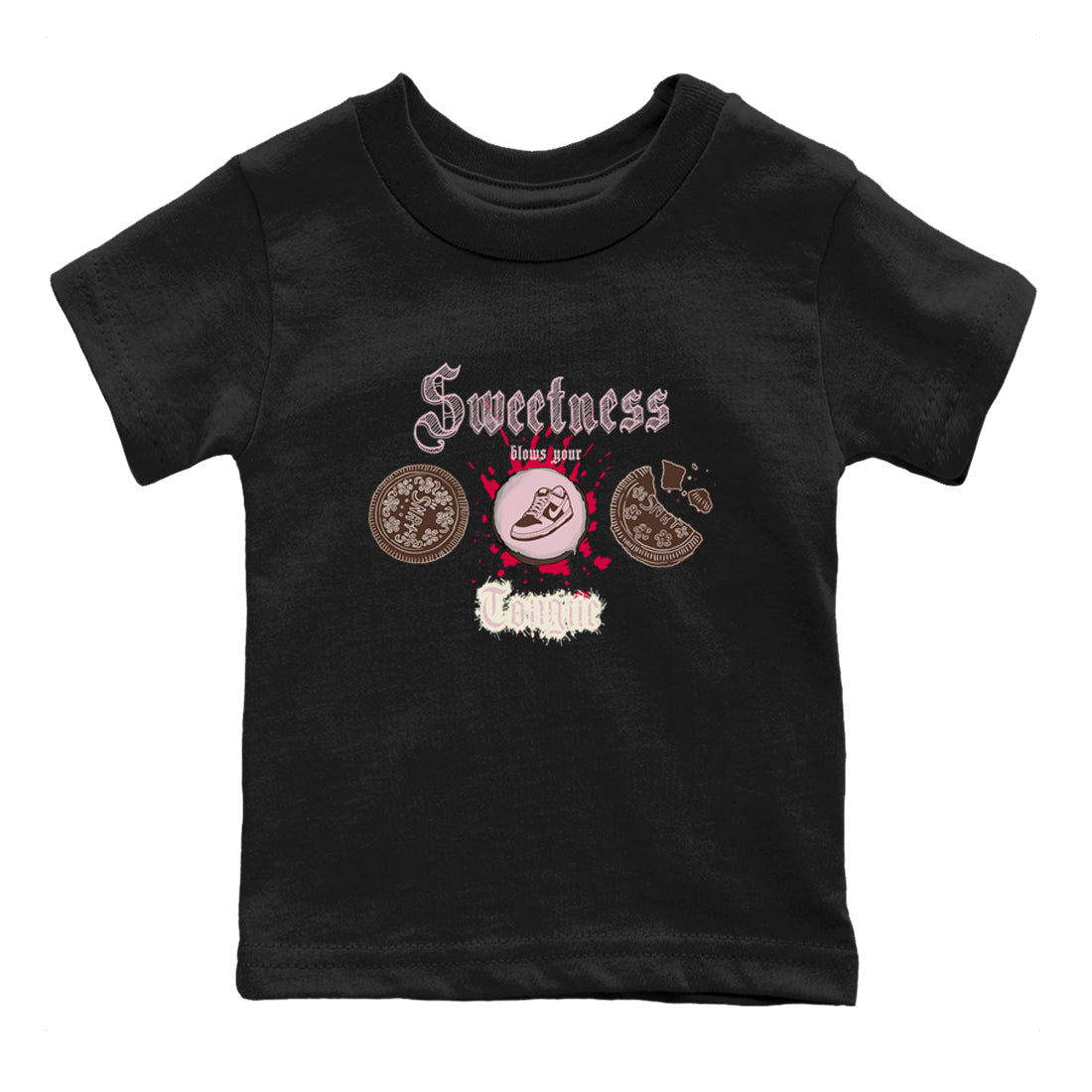 Sweetness Blows Your Tongue snkmatch Tees Kids - Dunk Cacao Wow And Pink Foam