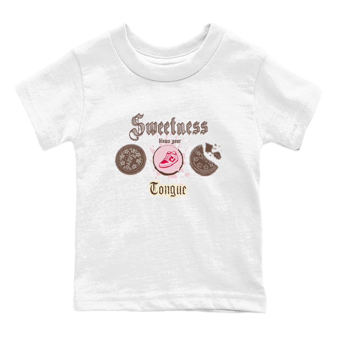 Sweetness Blows Your Tongue snkmatch Tees Kids - Dunk Cacao Wow And Pink Foam