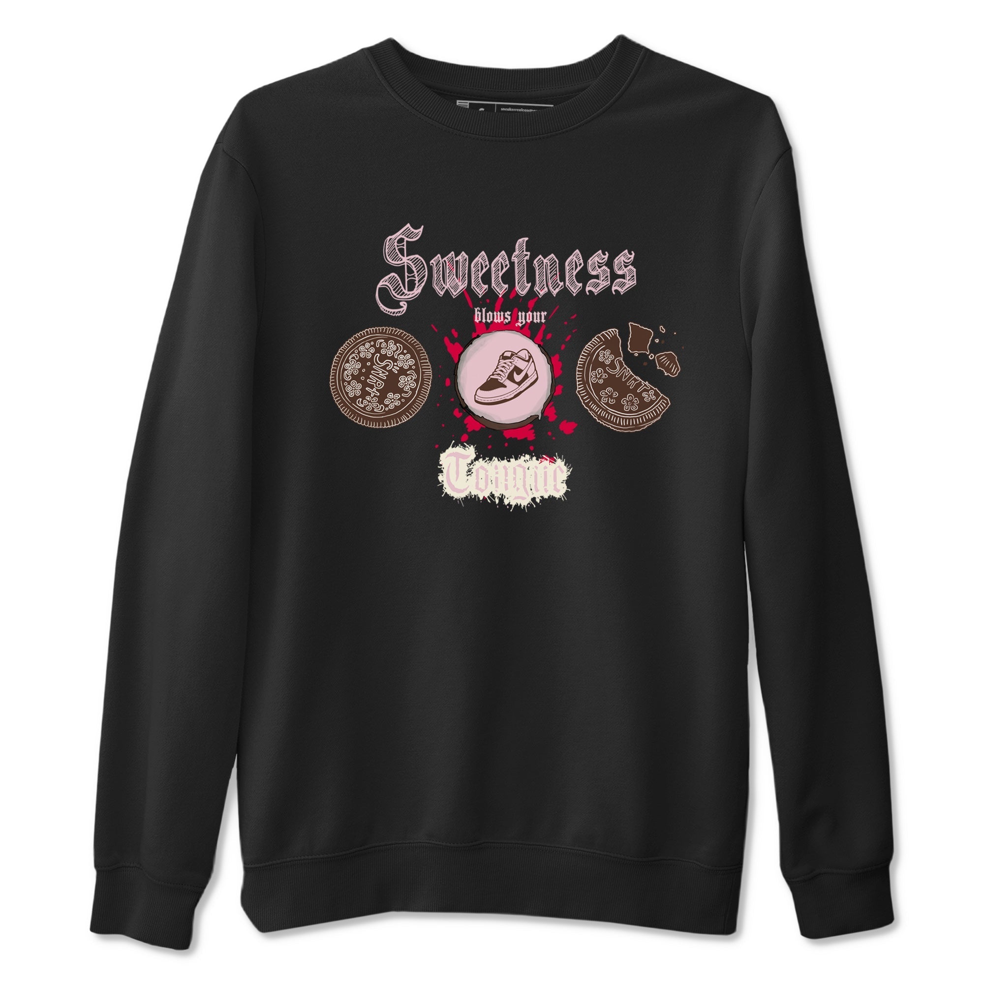 Sweetness Blows Your Tongue snkmatch Tees - Dunk Cacao Wow And Pink Foam