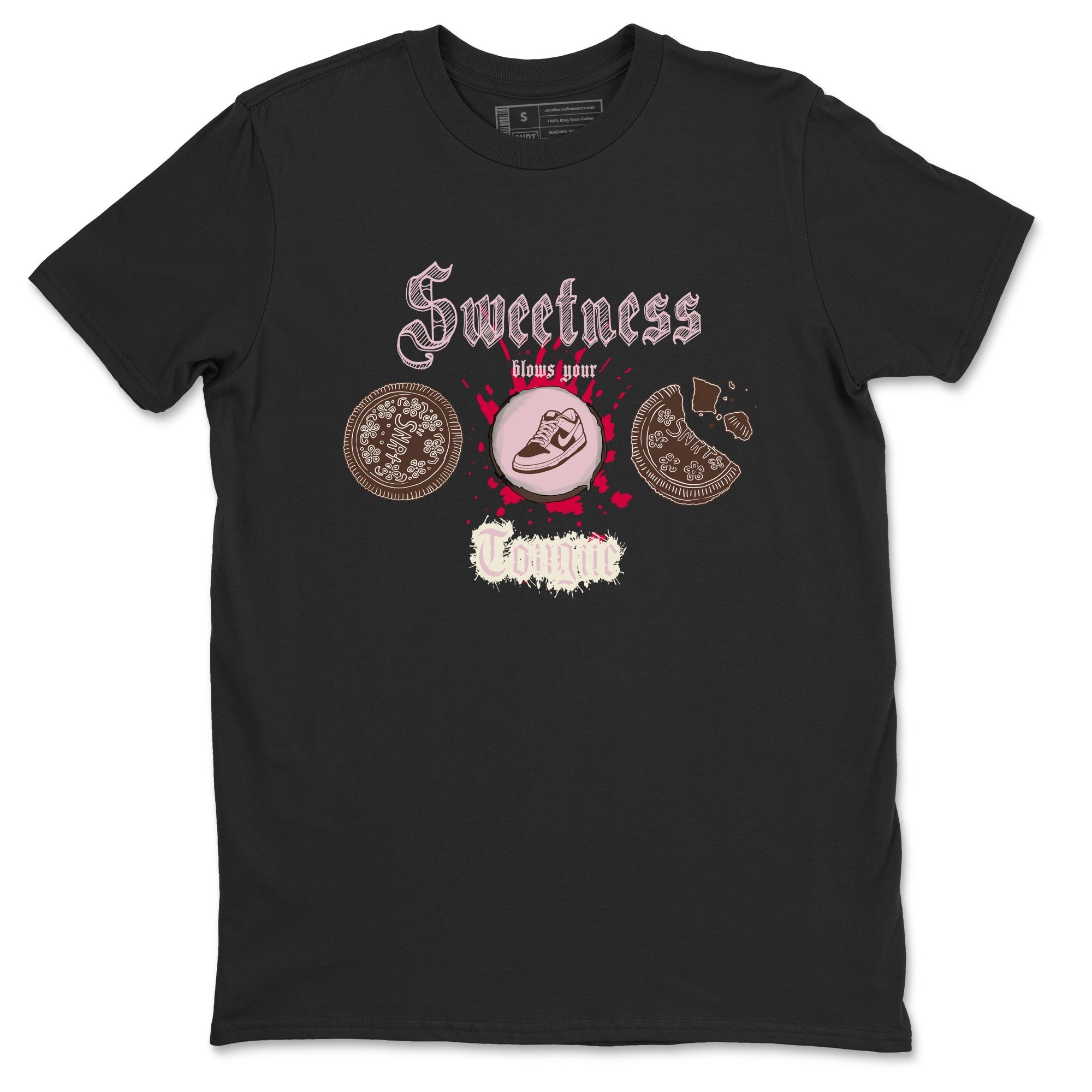Sweetness Blows Your Tongue snkmatch Tees - Dunk Cacao Wow And Pink Foam