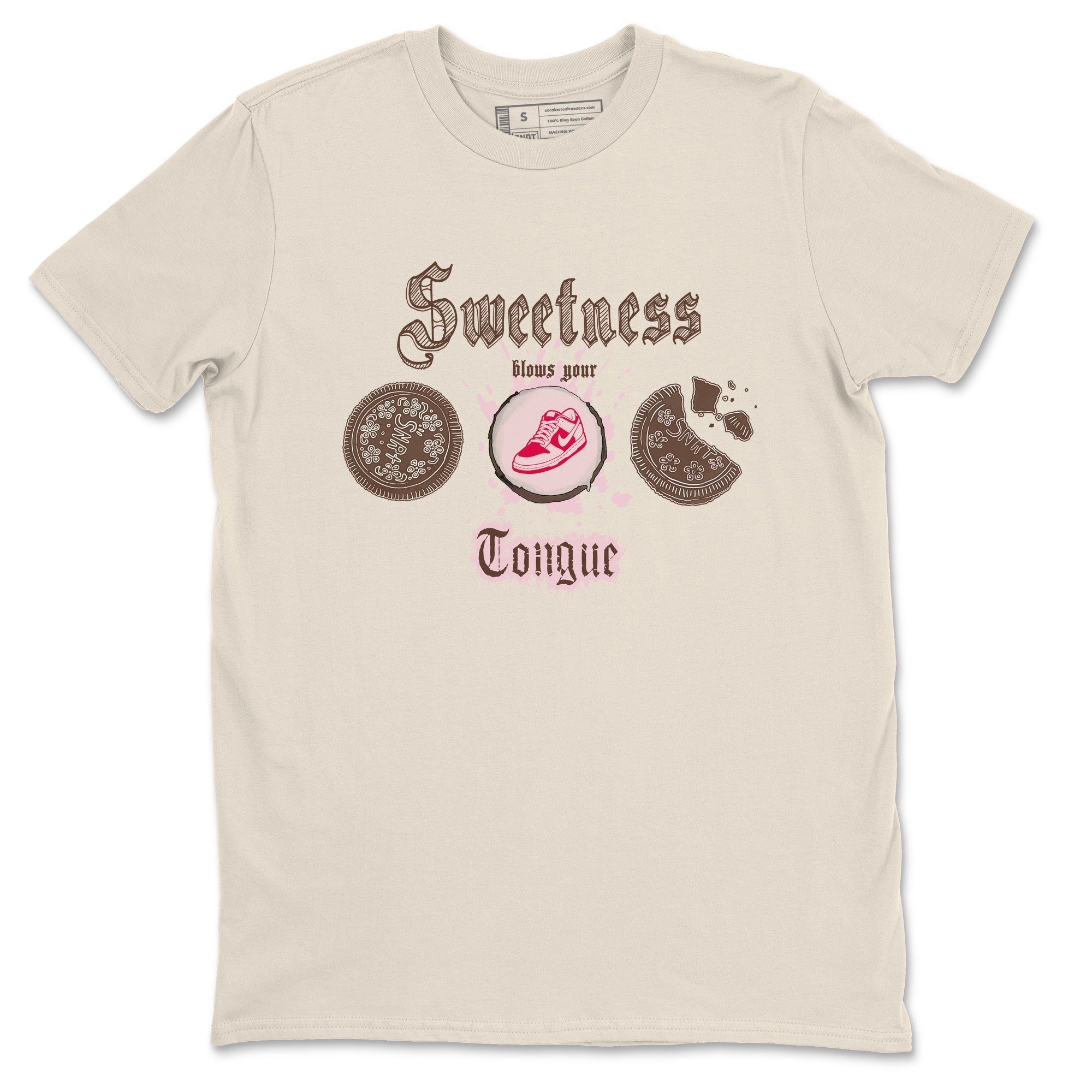 Sweetness Blows Your Tongue snkmatch Tees - Dunk Cacao Wow And Pink Foam