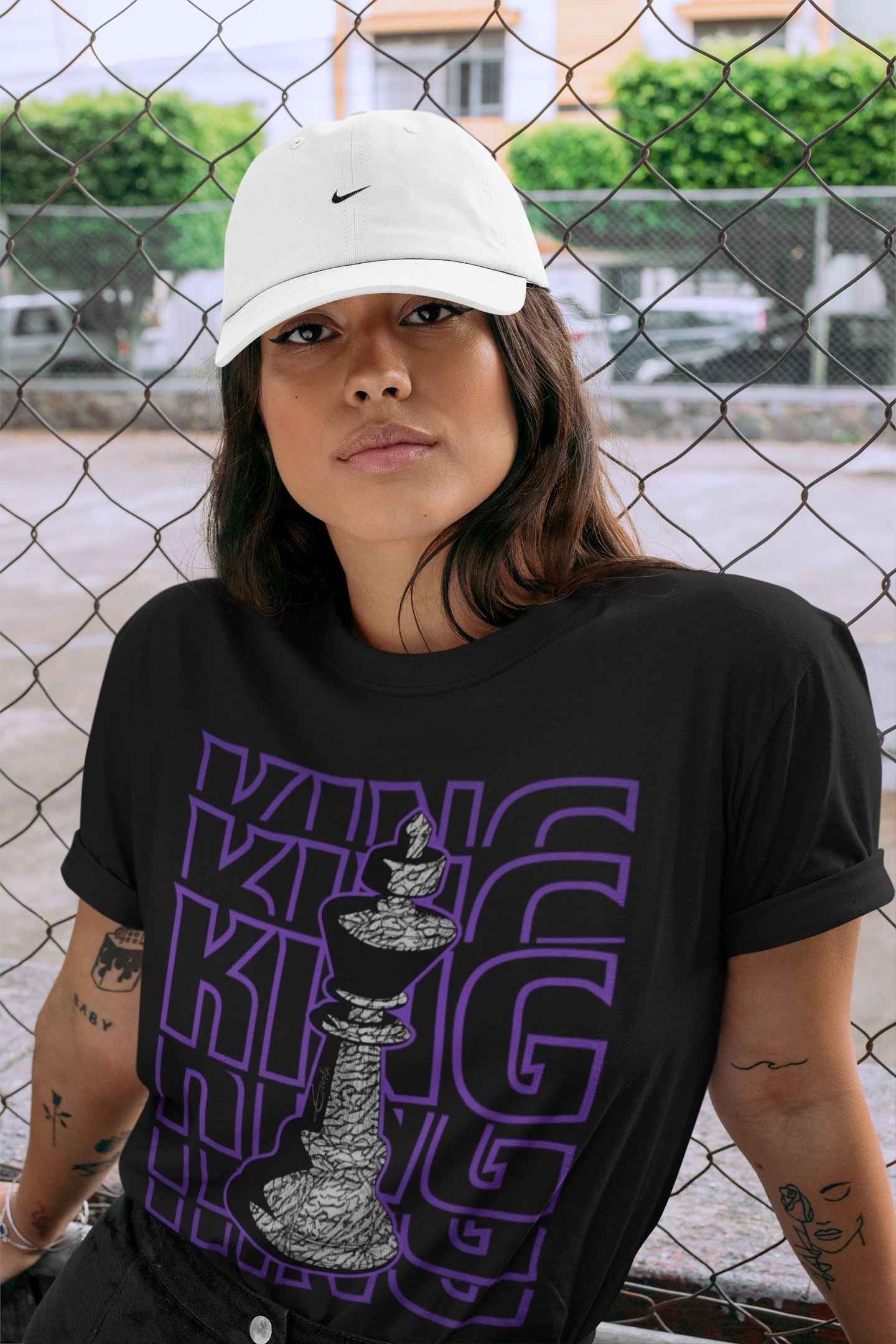 King Unisex Tops - Air Jordan 3 Dark Iris