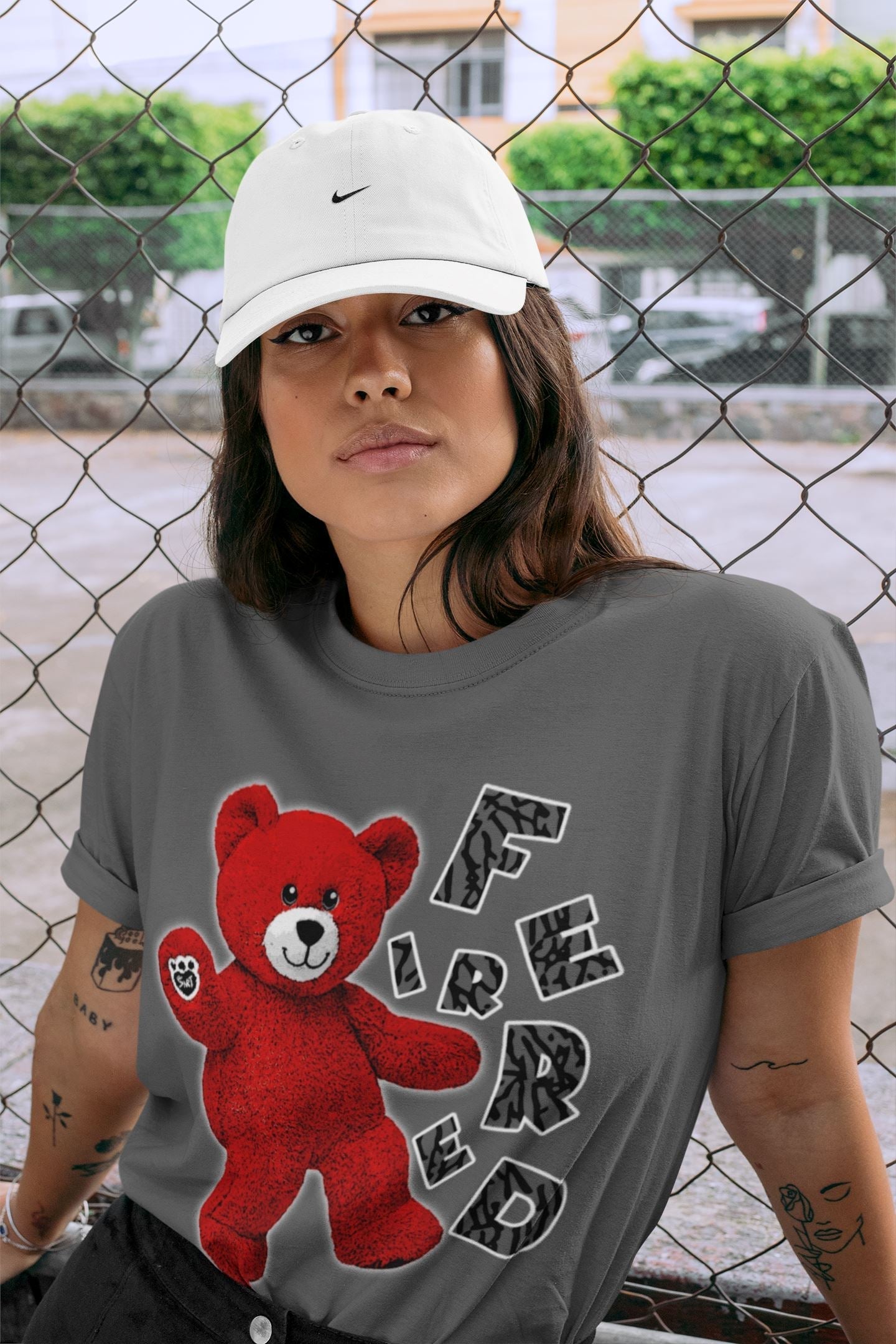 Hello Bear Unisex Tops - Air Jordan 3 Fire Red