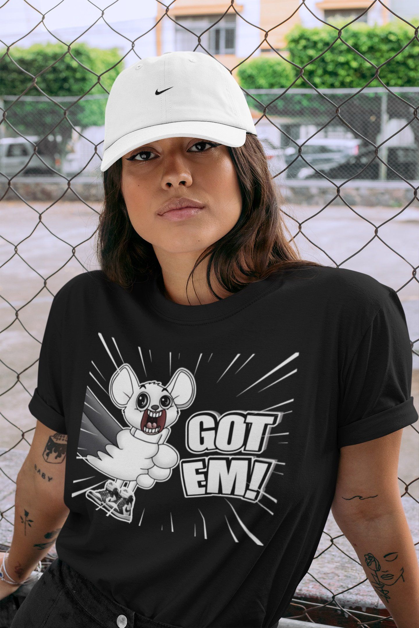 T&J Got Em Unisex Tops - Air Jordan 1 Black White