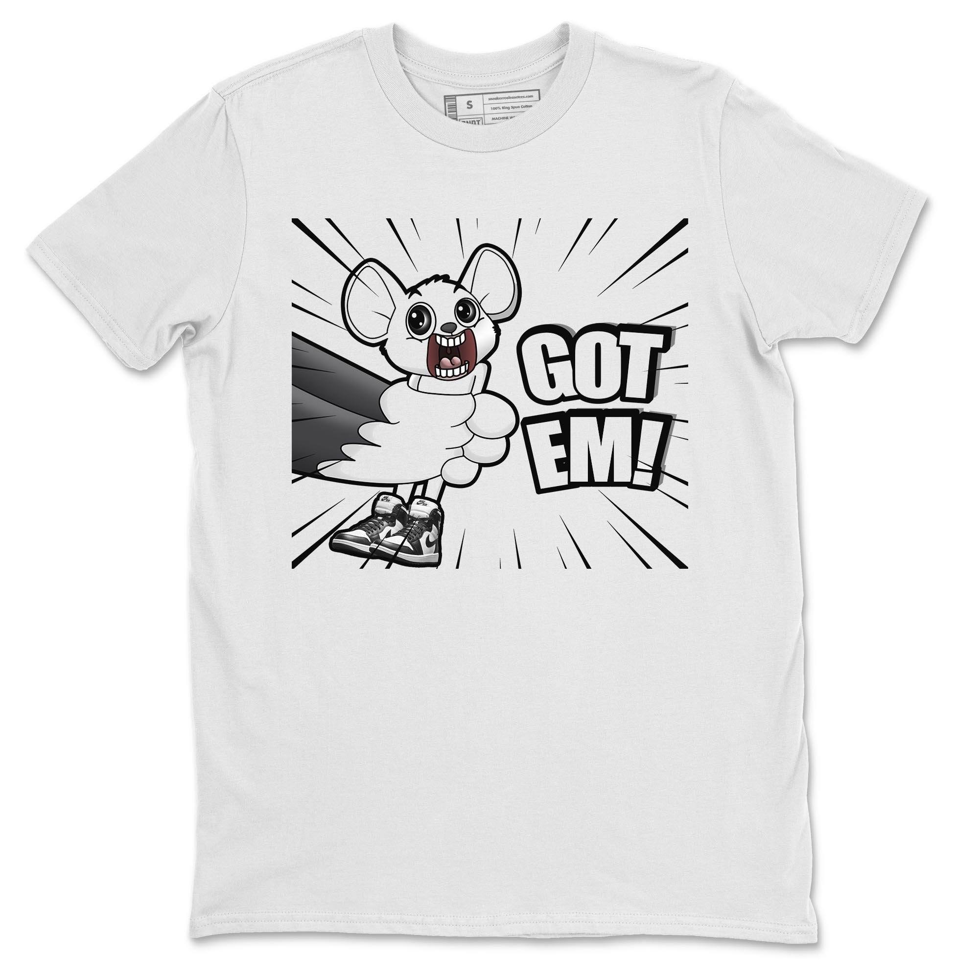 T&J Got Em Unisex Tops - Air Jordan 1 Black White