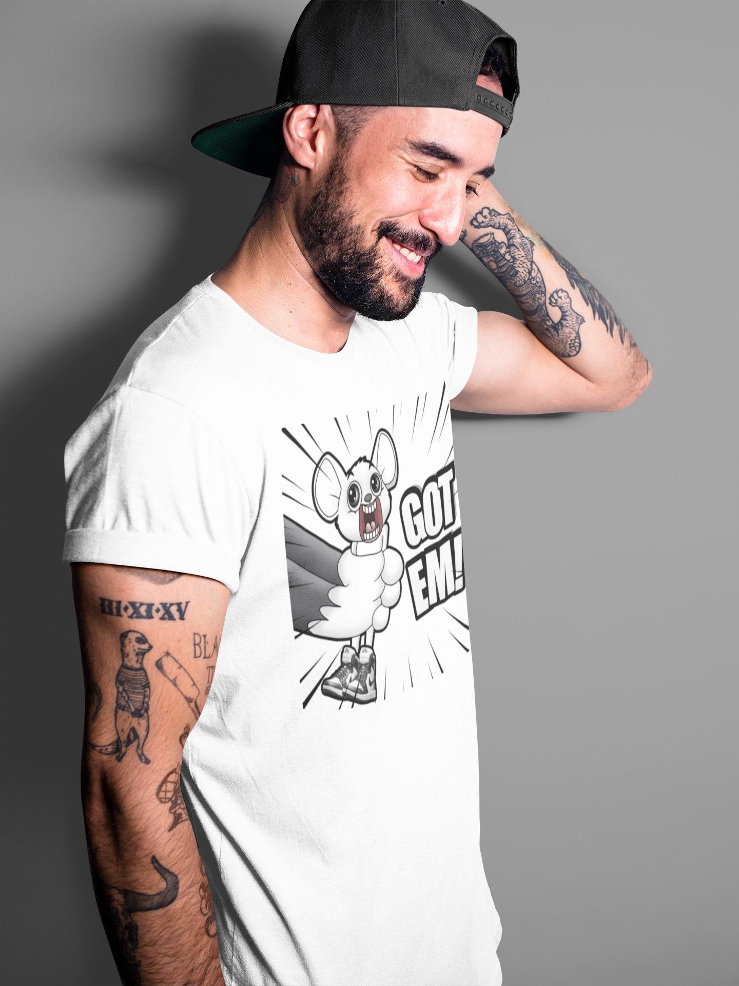 T&J Got Em Unisex Tops - Air Jordan 1 Black White
