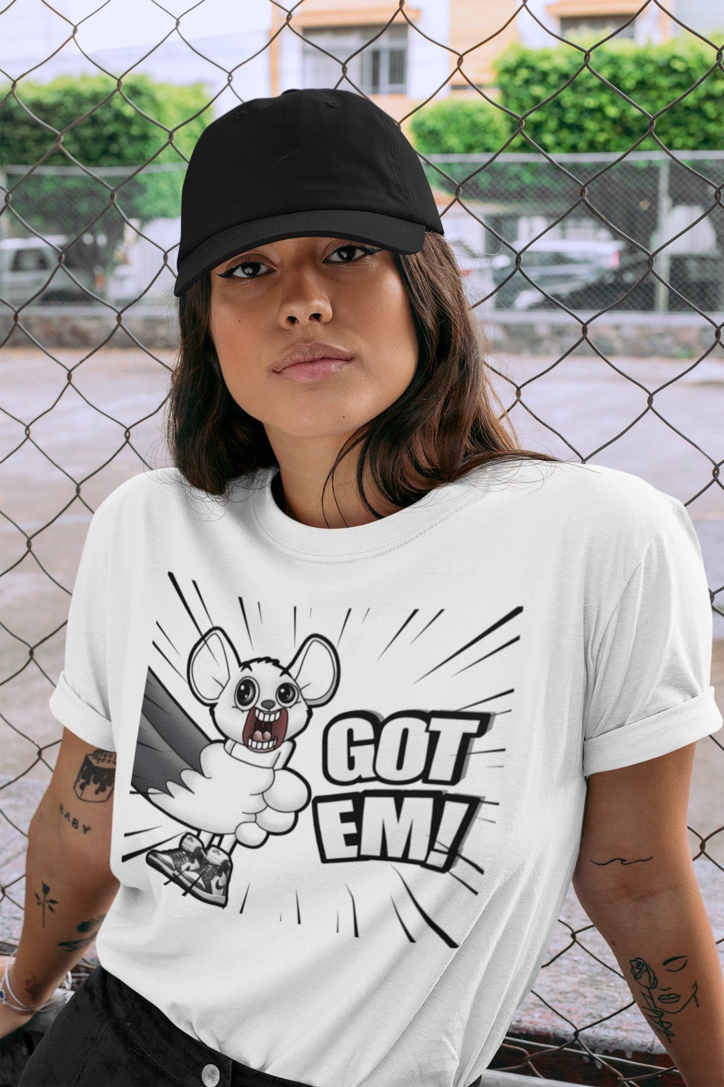 T&J Got Em Unisex Tops - Air Jordan 1 Black White
