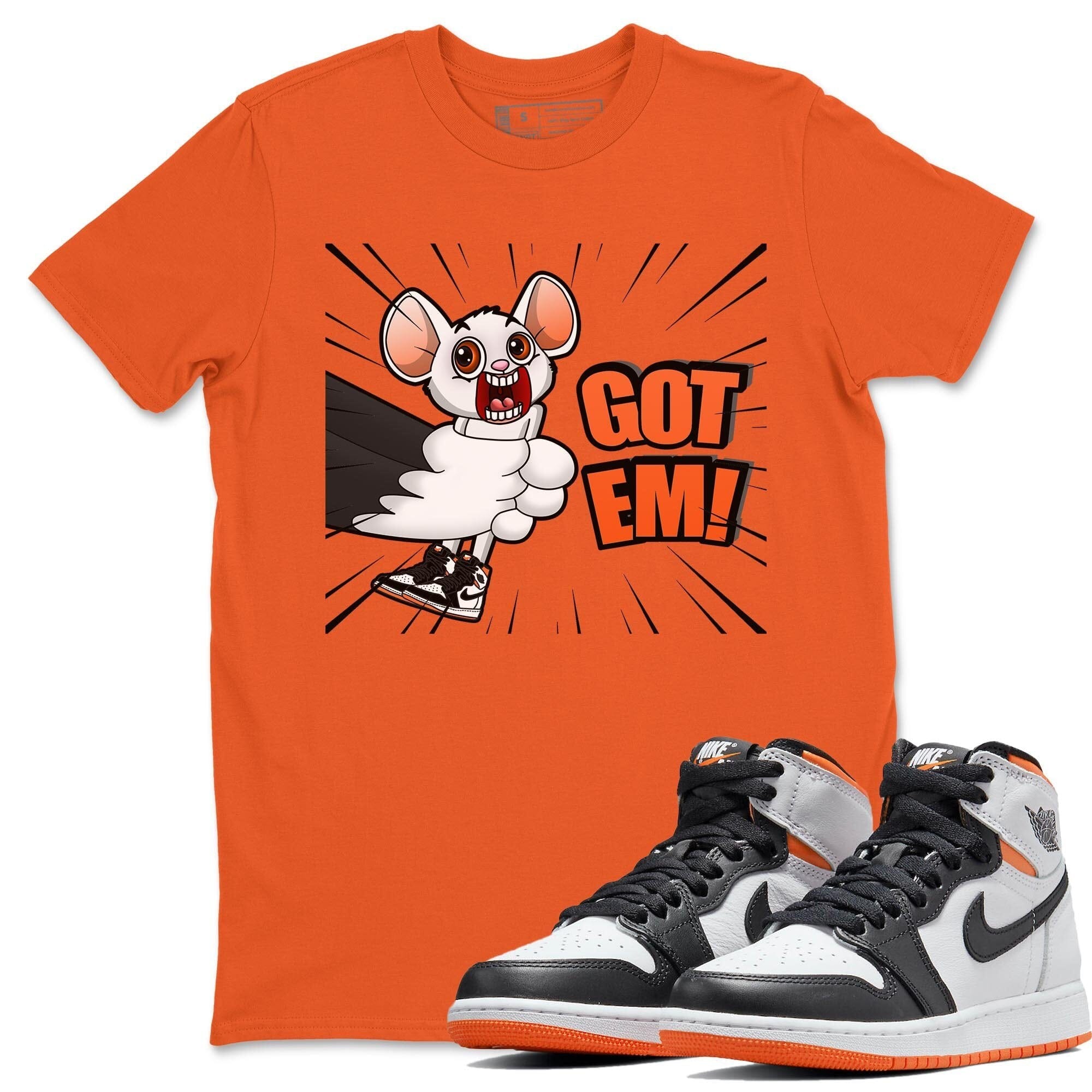 T&J Got Em Unisex Tops - Air Jordan 1 Electro Orange