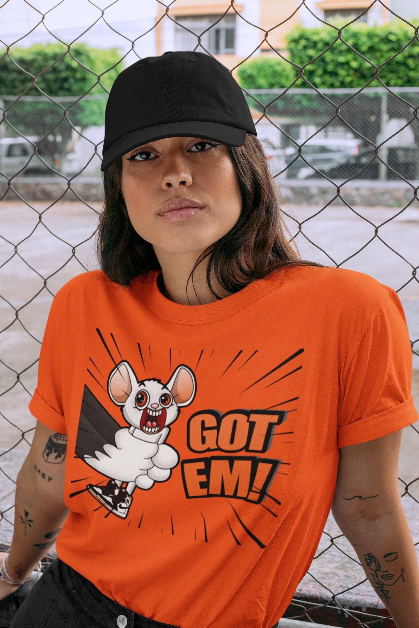 T&J Got Em Unisex Tops - Air Jordan 1 Electro Orange