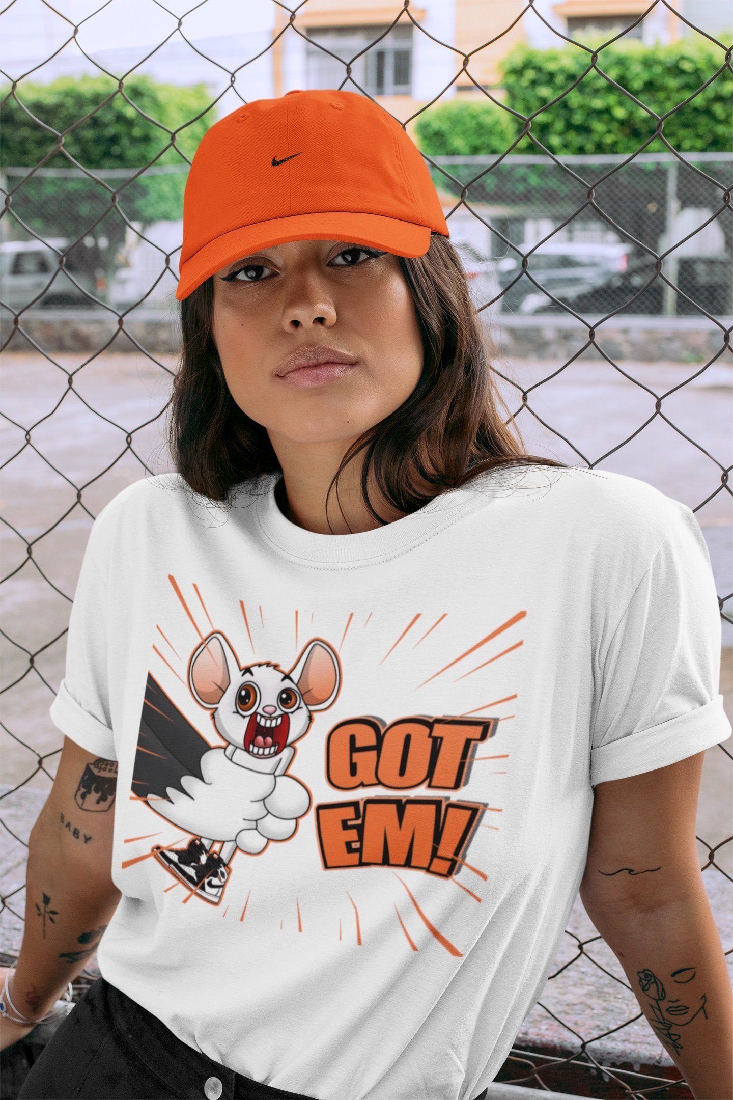 T&J Got Em Unisex Tops - Air Jordan 1 Electro Orange