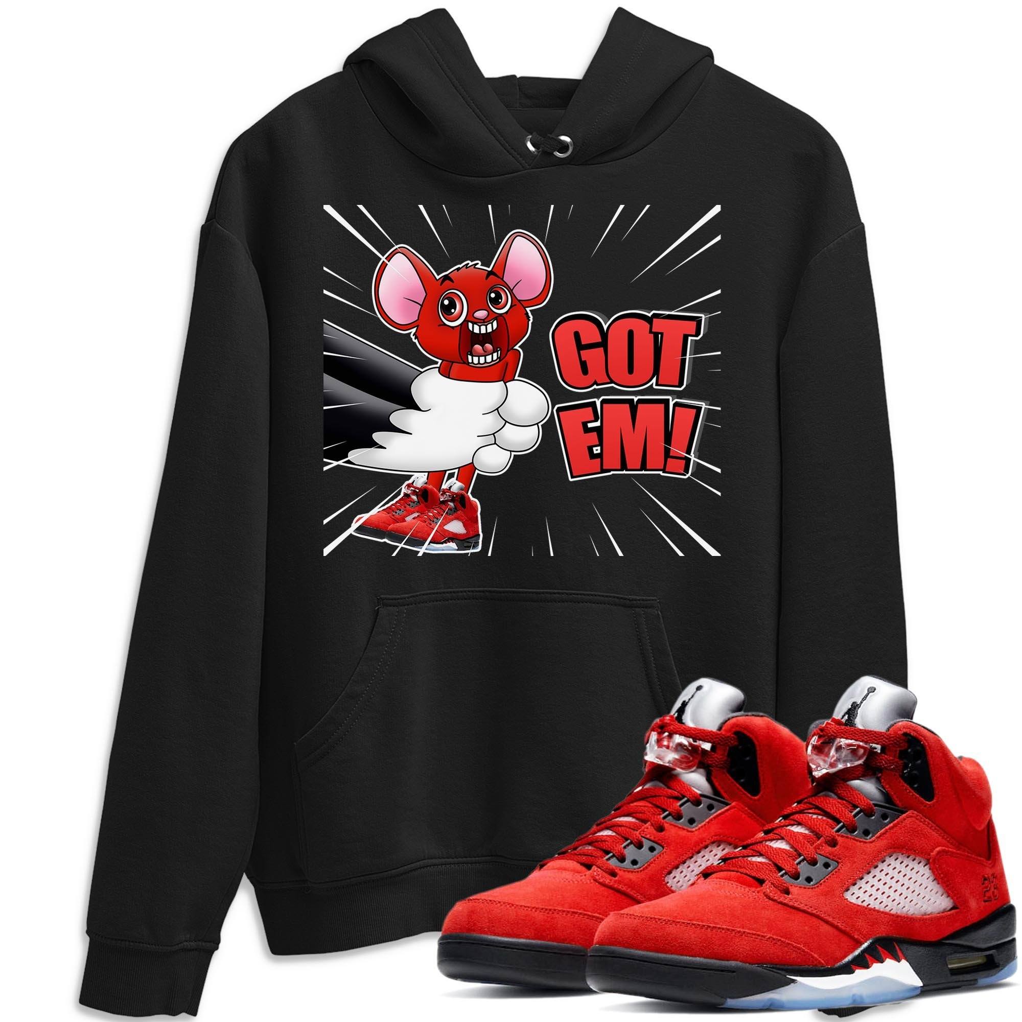 T&J Got Em Unisex Tops - Air Jordan 5 Raging Bull