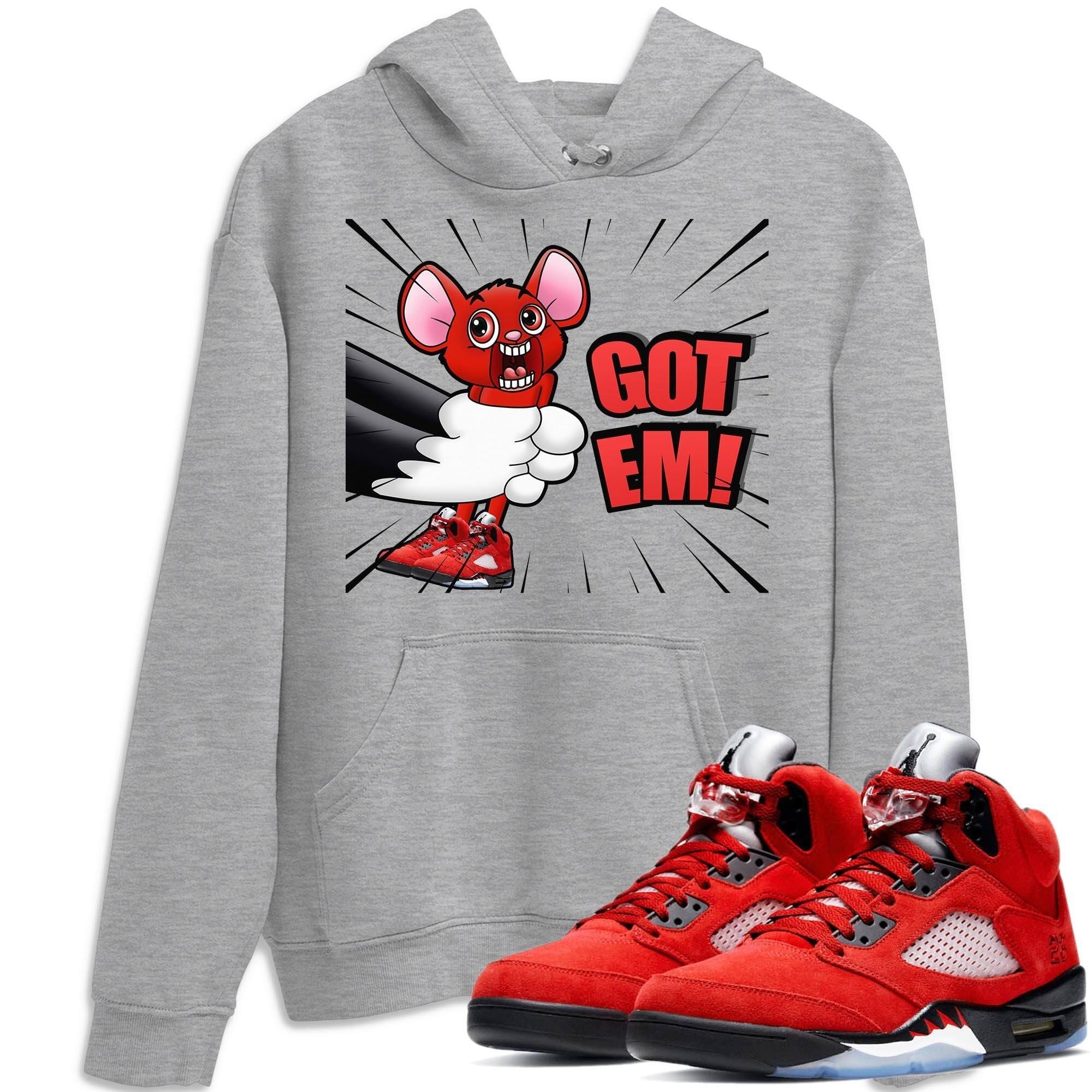 T&J Got Em Unisex Tops - Air Jordan 5 Raging Bull