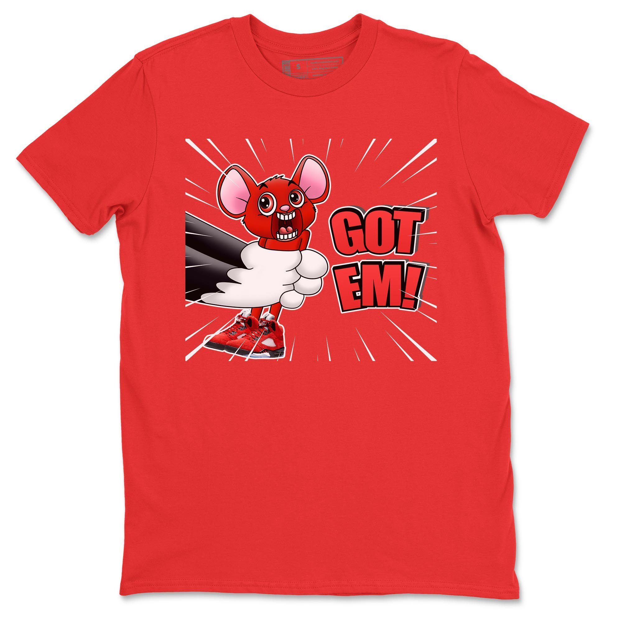 T&J Got Em Unisex Tops - Air Jordan 5 Raging Bull