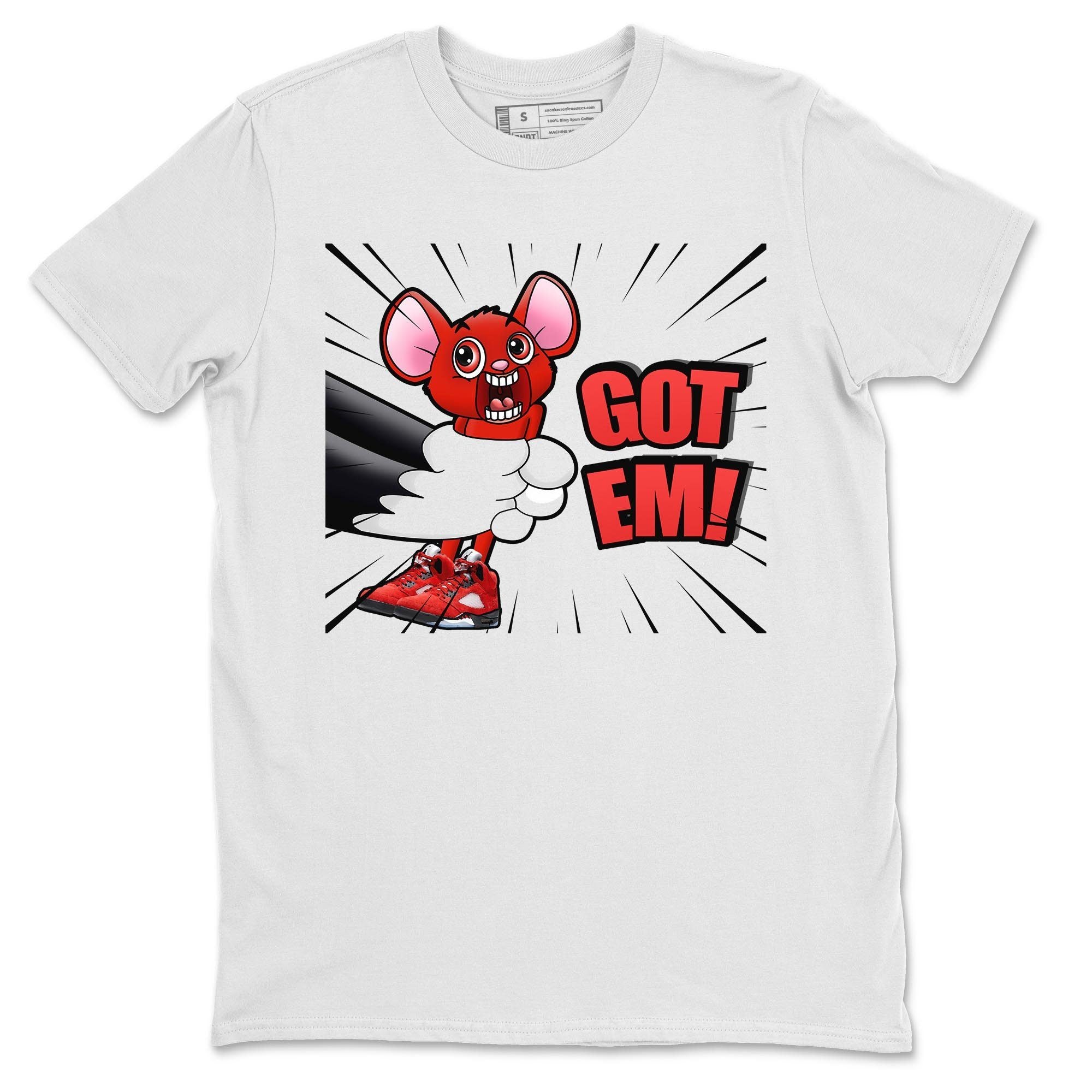 T&J Got Em Unisex Tops - Air Jordan 5 Raging Bull