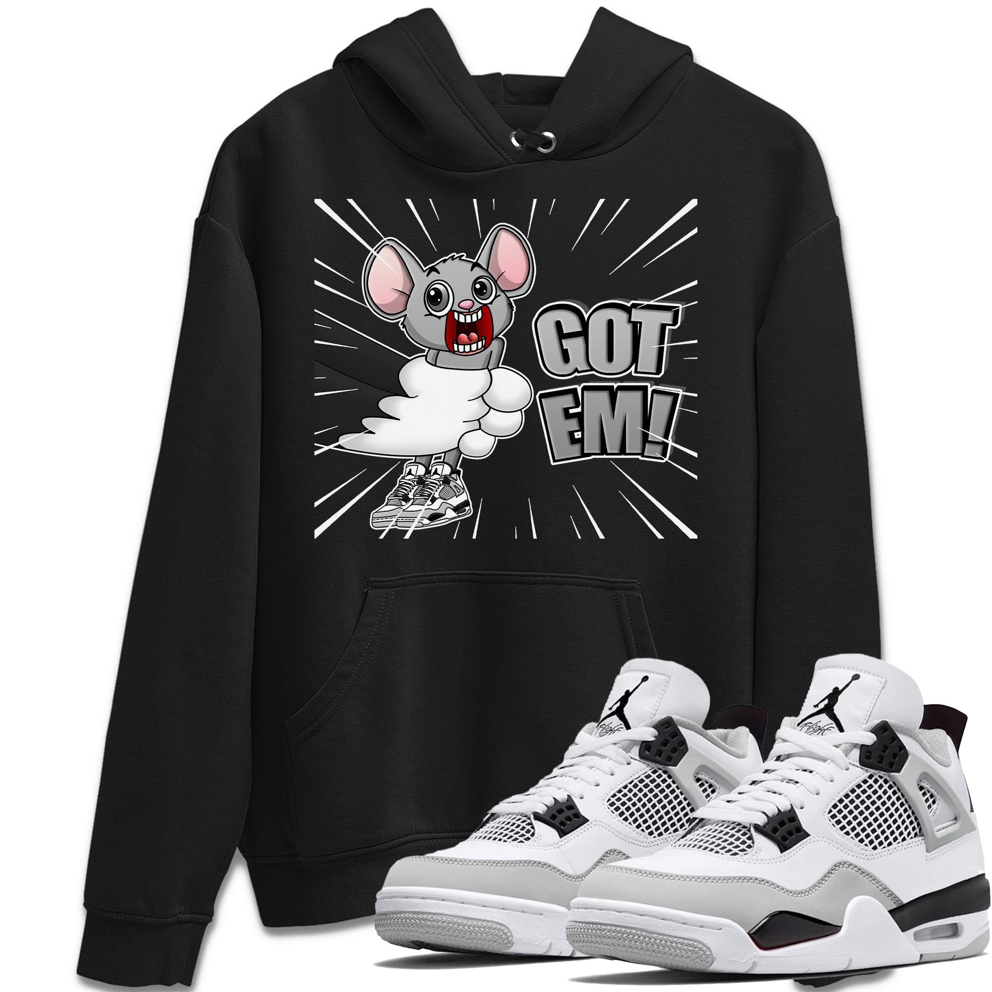 T&J Got Em Unisex Tops - Air Jordan 4 Military Black