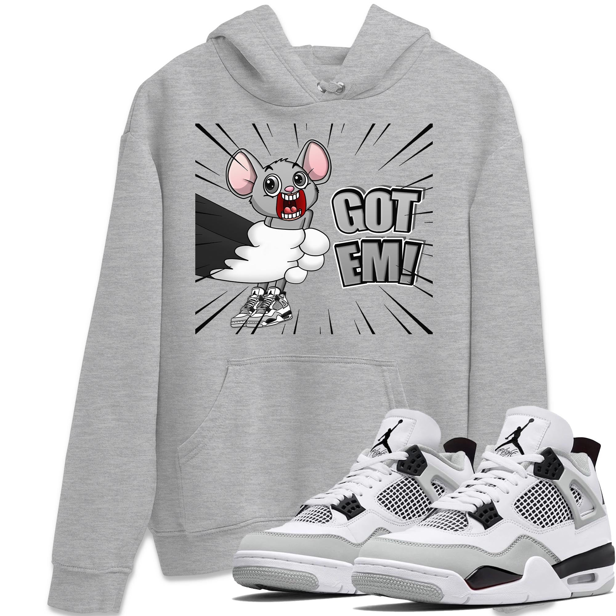 T&J Got Em Unisex Tops - Air Jordan 4 Military Black