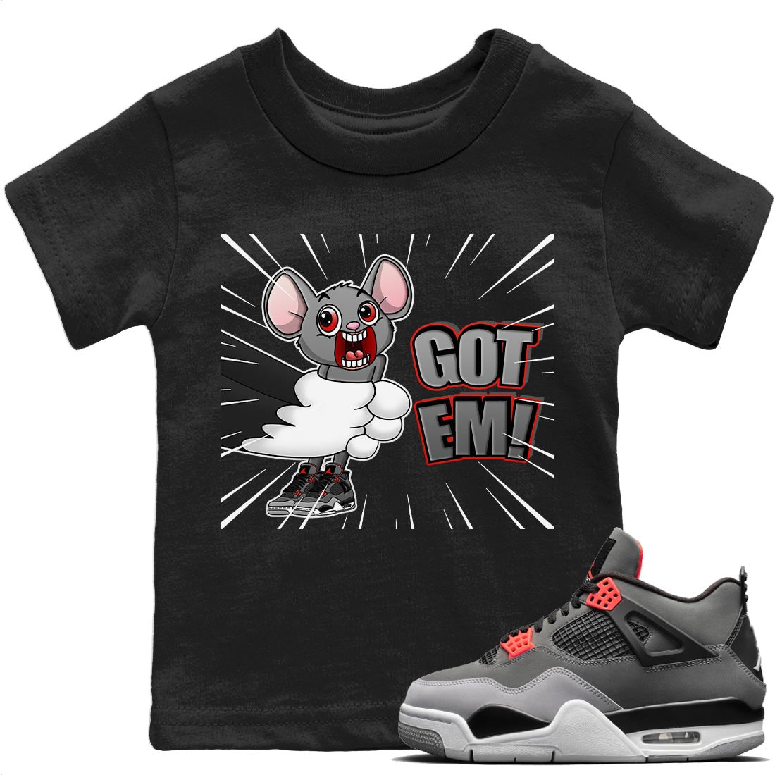 T&J Got Em Kids Tops - Air Jordan 4 Infrared