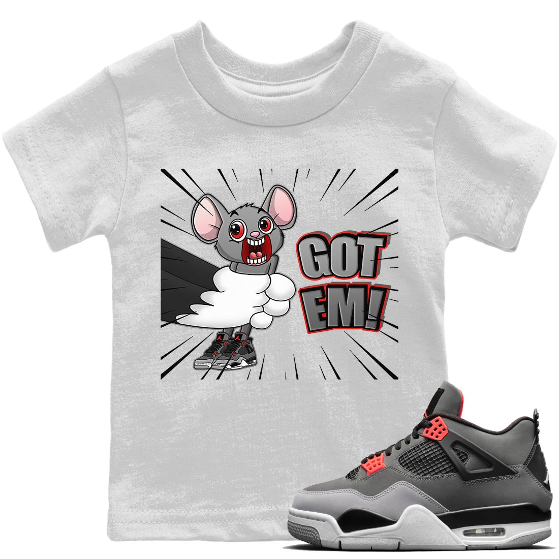 T&J Got Em Kids Tops - Air Jordan 4 Infrared