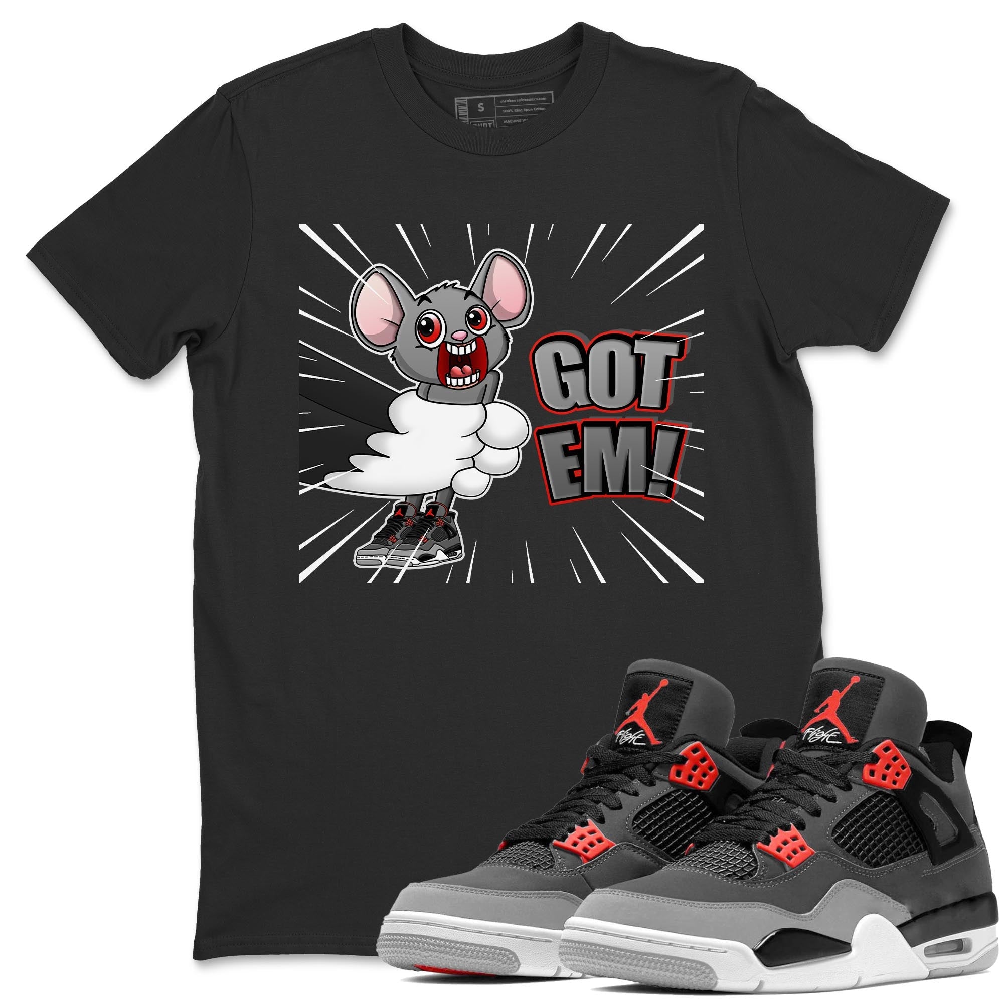 T&J Got Em Unisex Tops - Air Jordan 4 Infrared