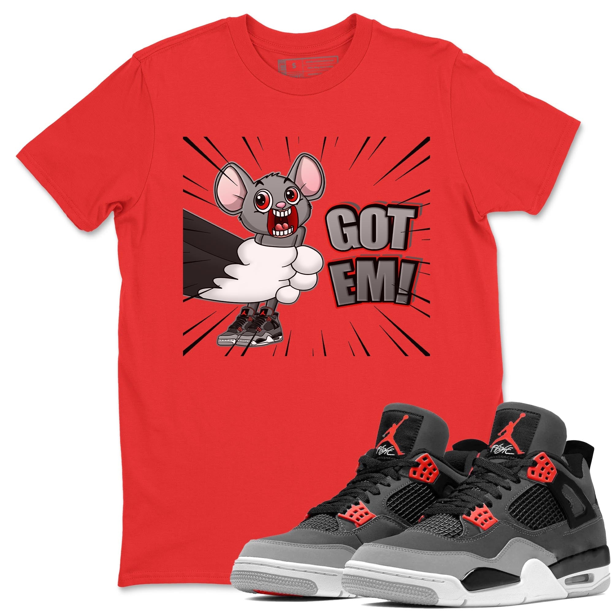 T&J Got Em Unisex Tops - Air Jordan 4 Infrared