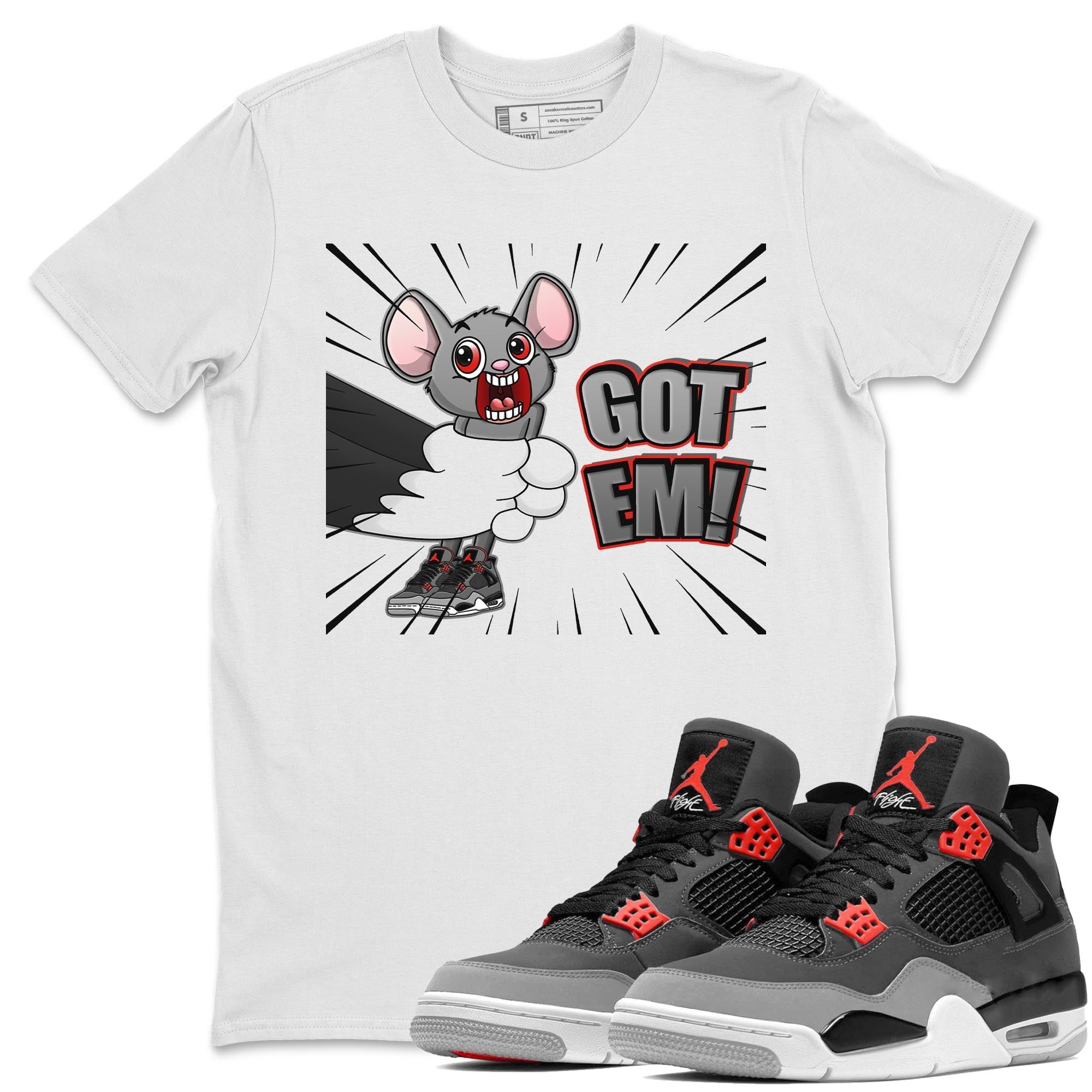 T&J Got Em Unisex Tops - Air Jordan 4 Infrared