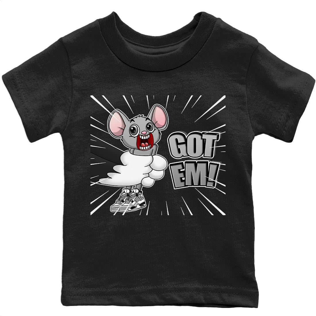 T&J Got Em Kids Tops - Air Jordan 4 Military Black