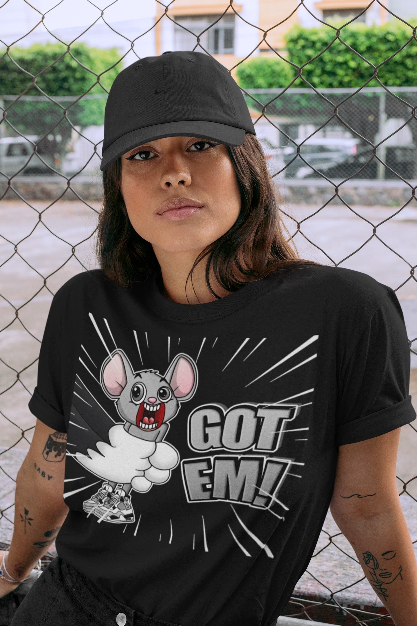 T&J Got Em Unisex Tops - Air Jordan 4 Military Black