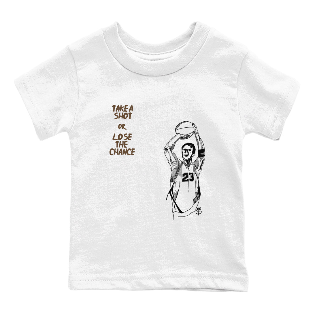 Take A Shot snkmatch Tees Kids - Air Jordan 1 Mocha