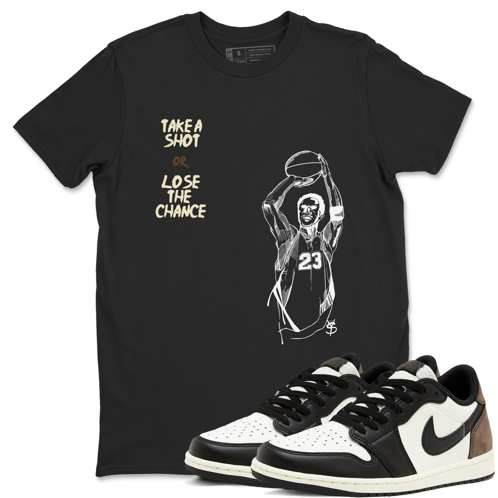 Take A Shot snkmatch Tees - Air Jordan 1 Mocha