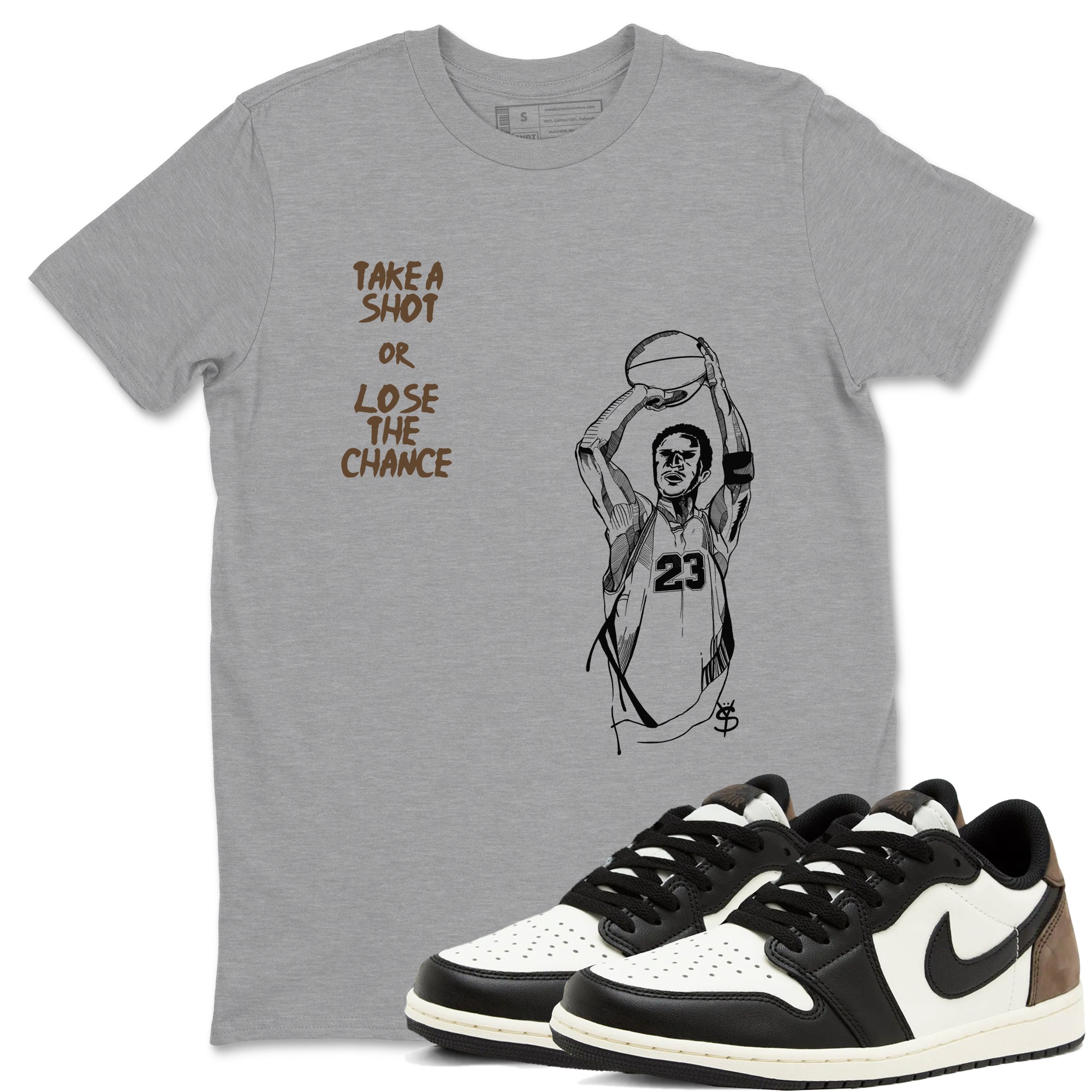 Take A Shot snkmatch Tees - Air Jordan 1 Mocha