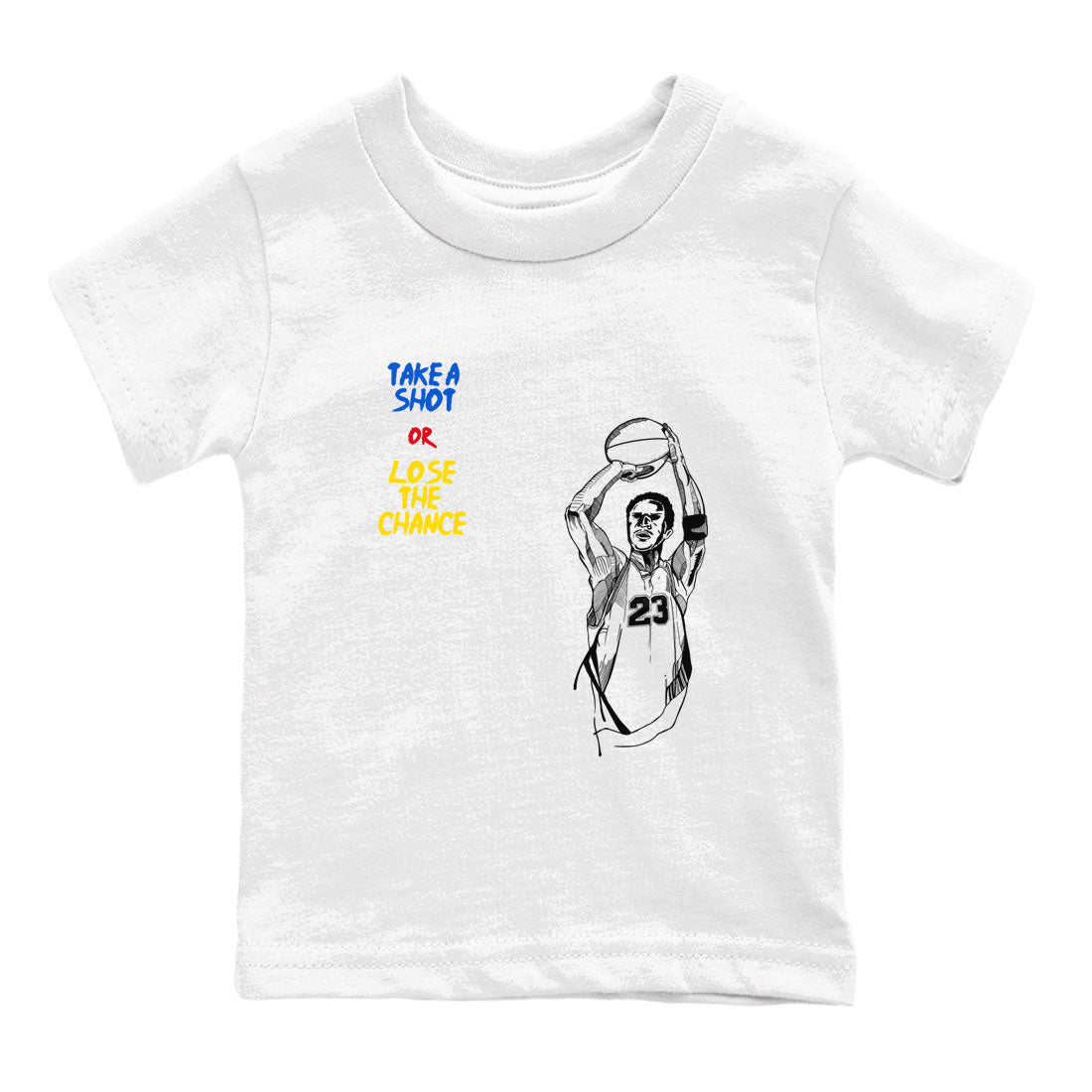 Take A Shot snkmatch Tees Kids - Air Jordan 1 Travis Scott Canary