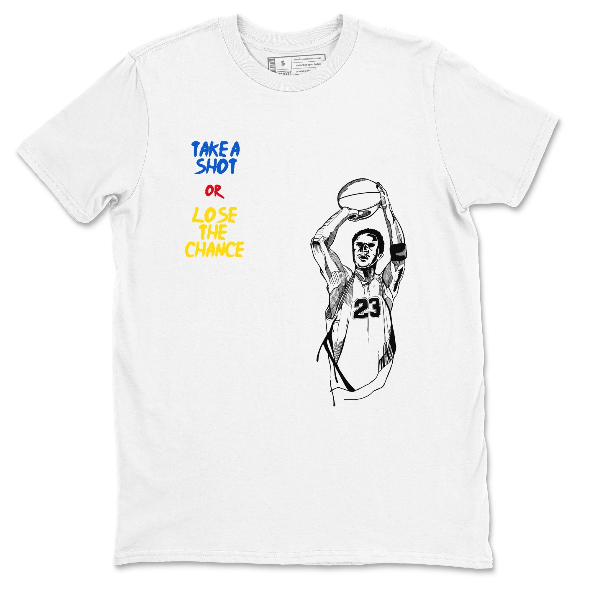 Take A Shot snkmatch Tees - Air Jordan 1 Travis Scott Canary