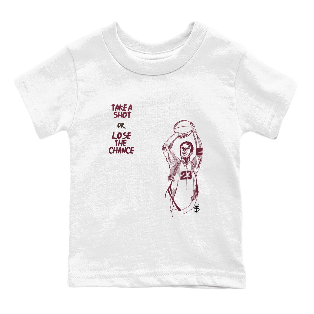 Take A Shot snkmatch Tees Kids - Air Jordan 3 A Ma Maniere x Burgundy Crush