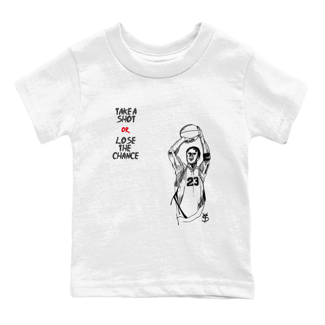 Take A Shot snkmatch Tees Kids - Air Jordan 3 Cement Grey