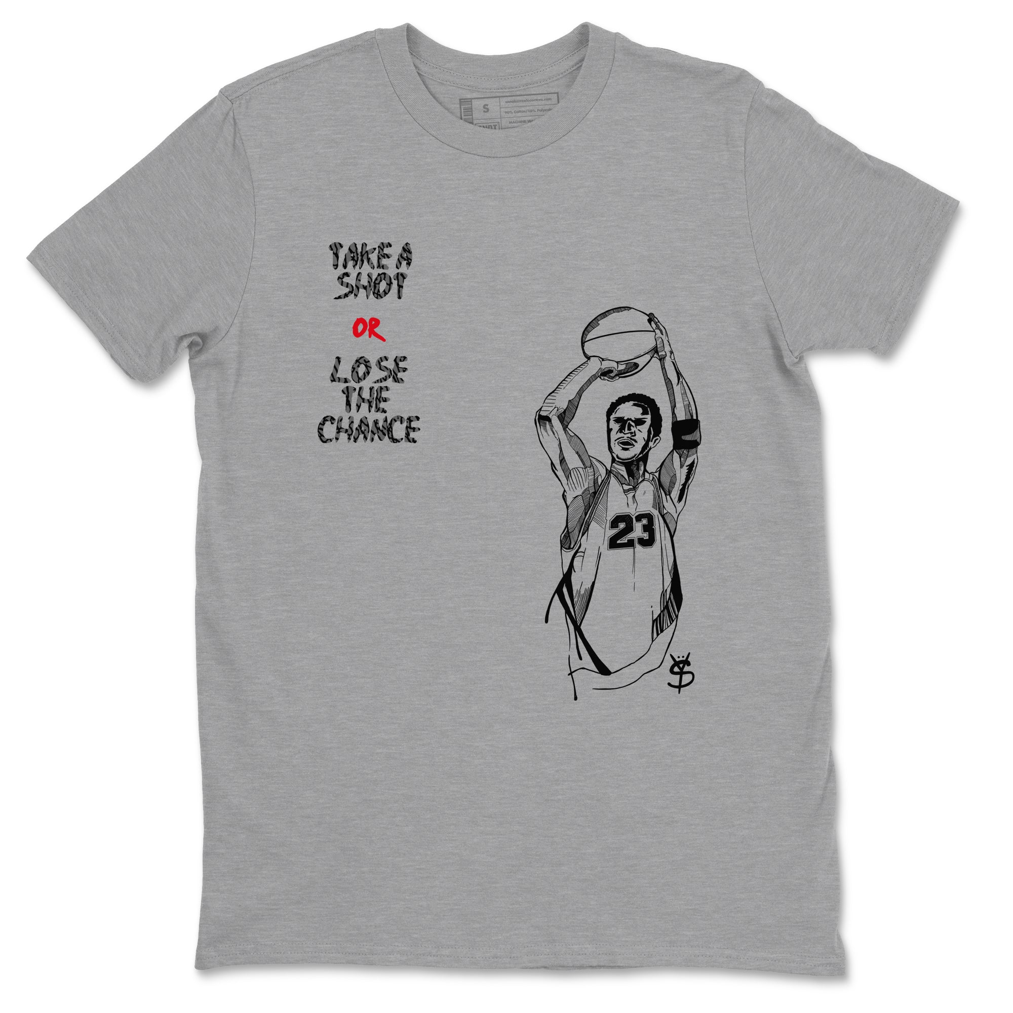 Take A Shot snkmatch Tees - Air Jordan 3 Cement Grey