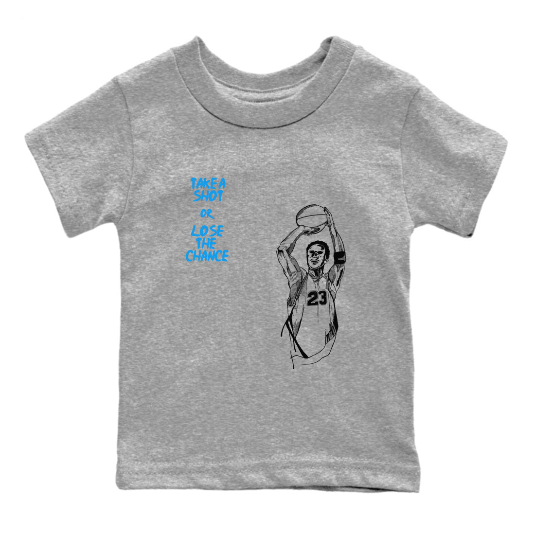 Take A Shot snkmatch Tees Kids - Air Jordan 4 Military Blue