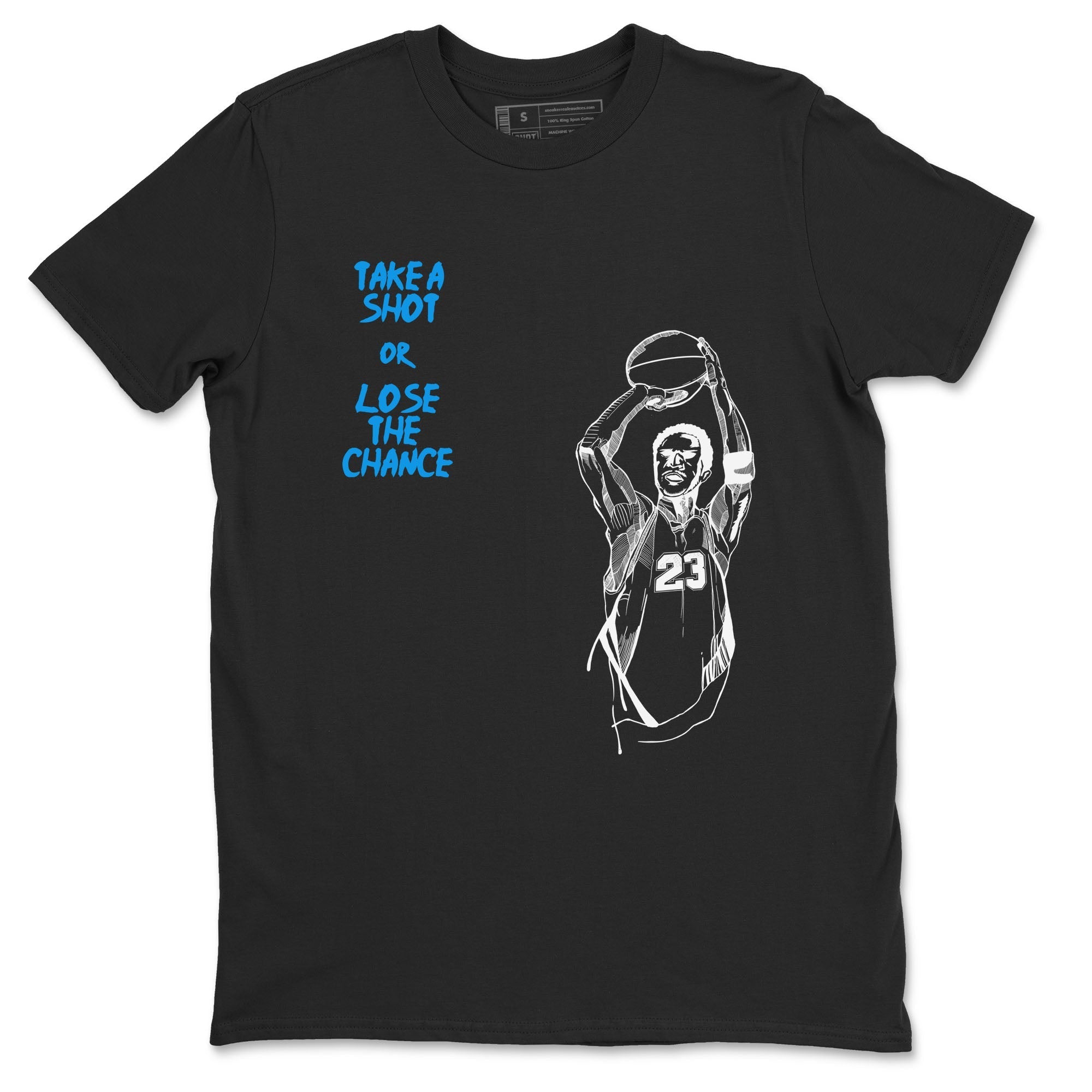 Take A Shot snkmatch Tees - Air Jordan 4 Military Blue