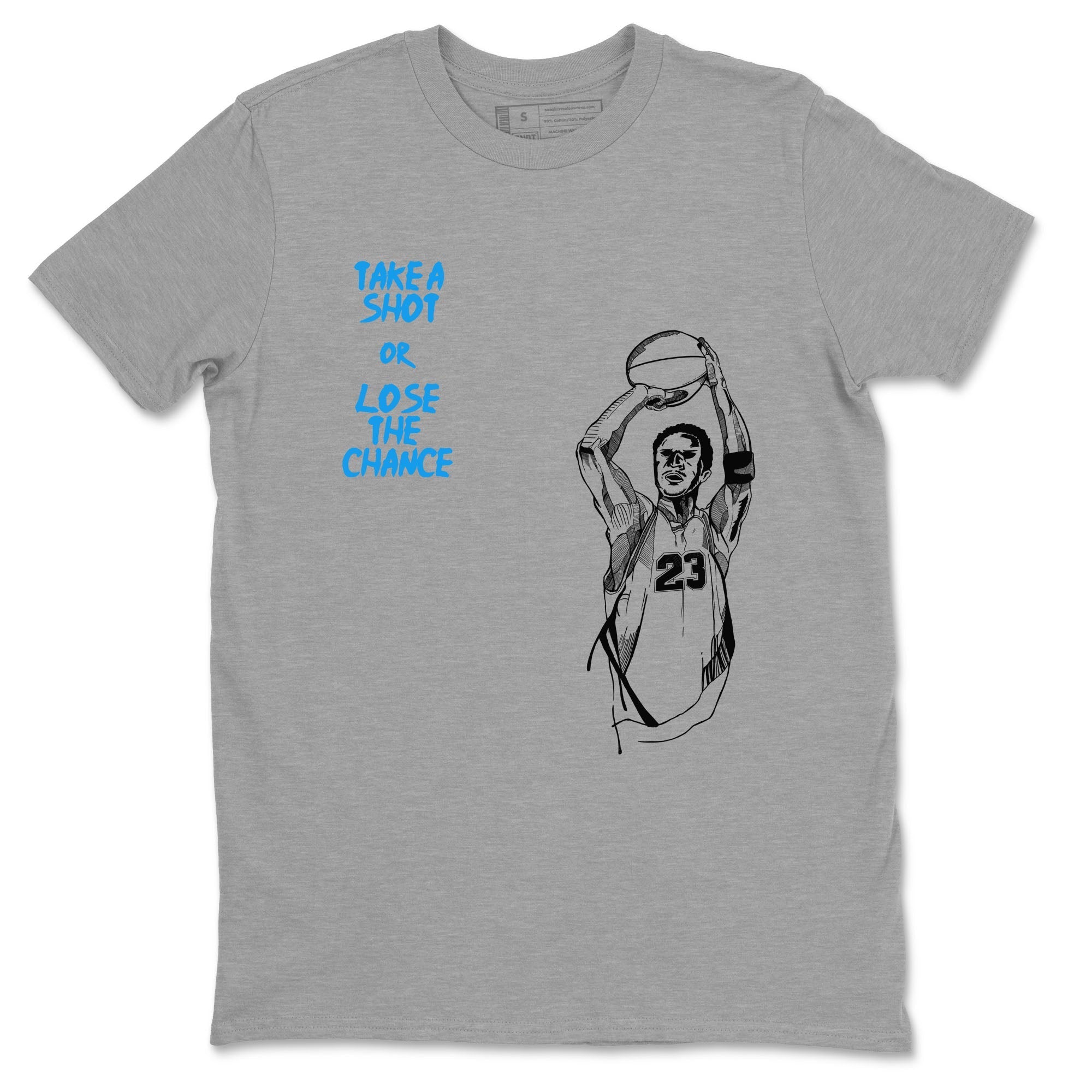 Take A Shot snkmatch Tees - Air Jordan 4 Military Blue