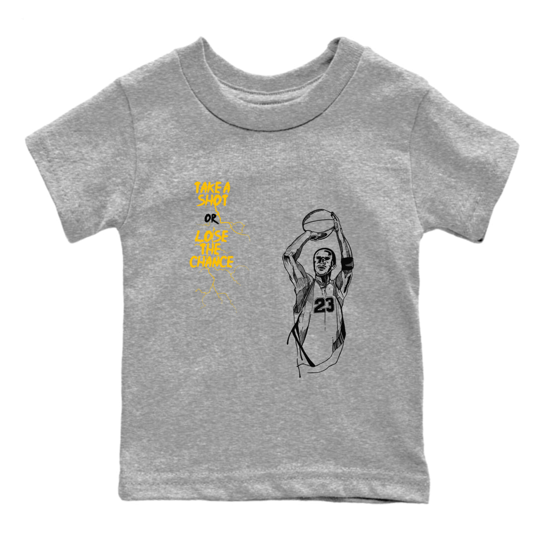 Take A Shot snkmatch Tees Kids - Dunk High Pollen