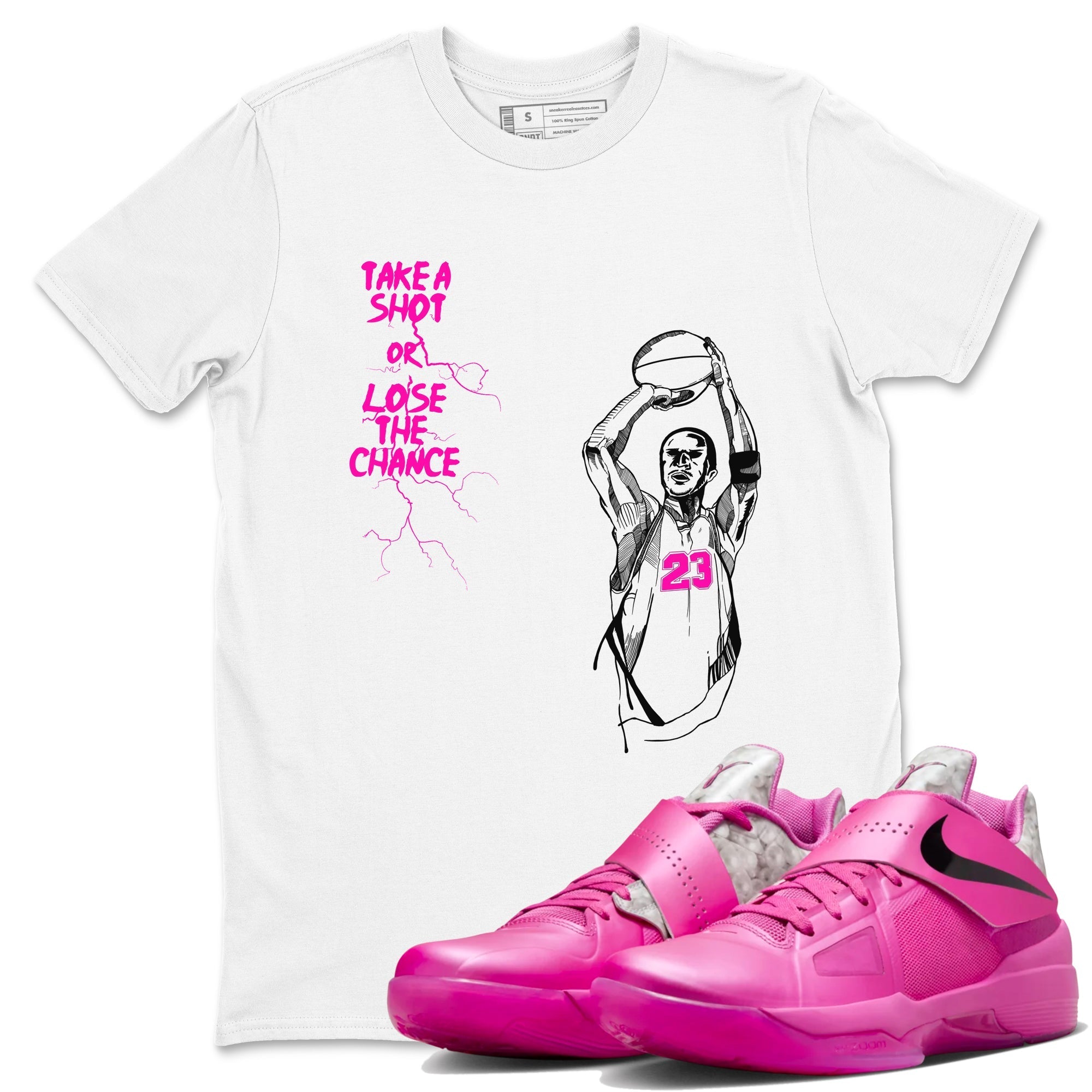 Take A Shot snkmatch Tees - Nike KD 4 Aunt Pearl