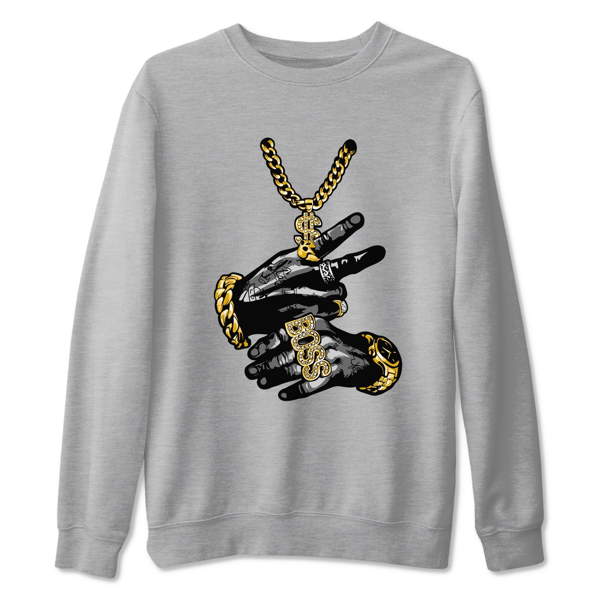 Tattoo Hands snkmatch Tees - Air Jordan 1 Black Metallic Gold