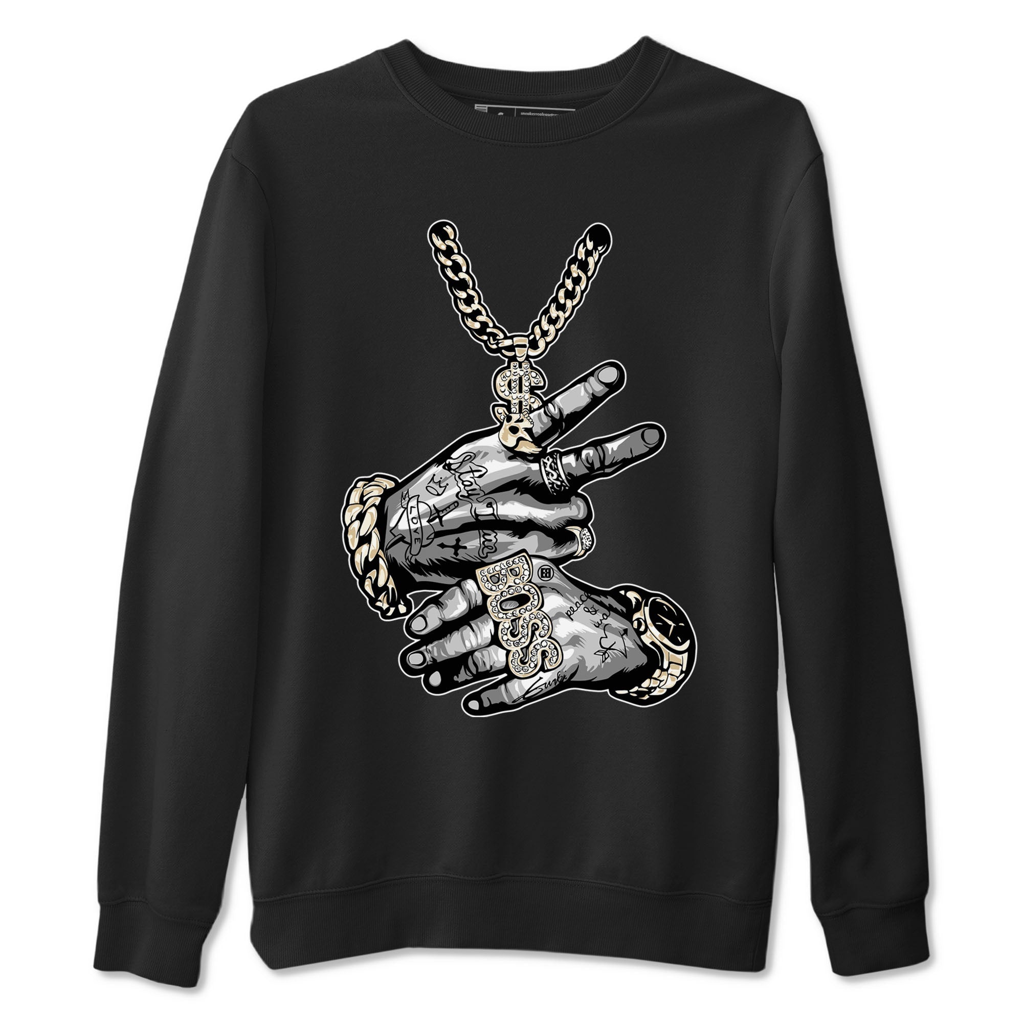 Tattoo Hands snkmatch Tees - Air Jordan 3 Ivory