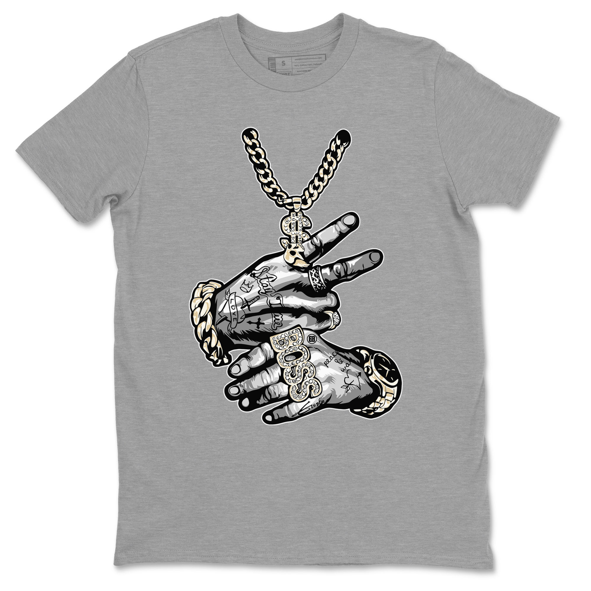 Tattoo Hands snkmatch Tees - Air Jordan 3 Ivory