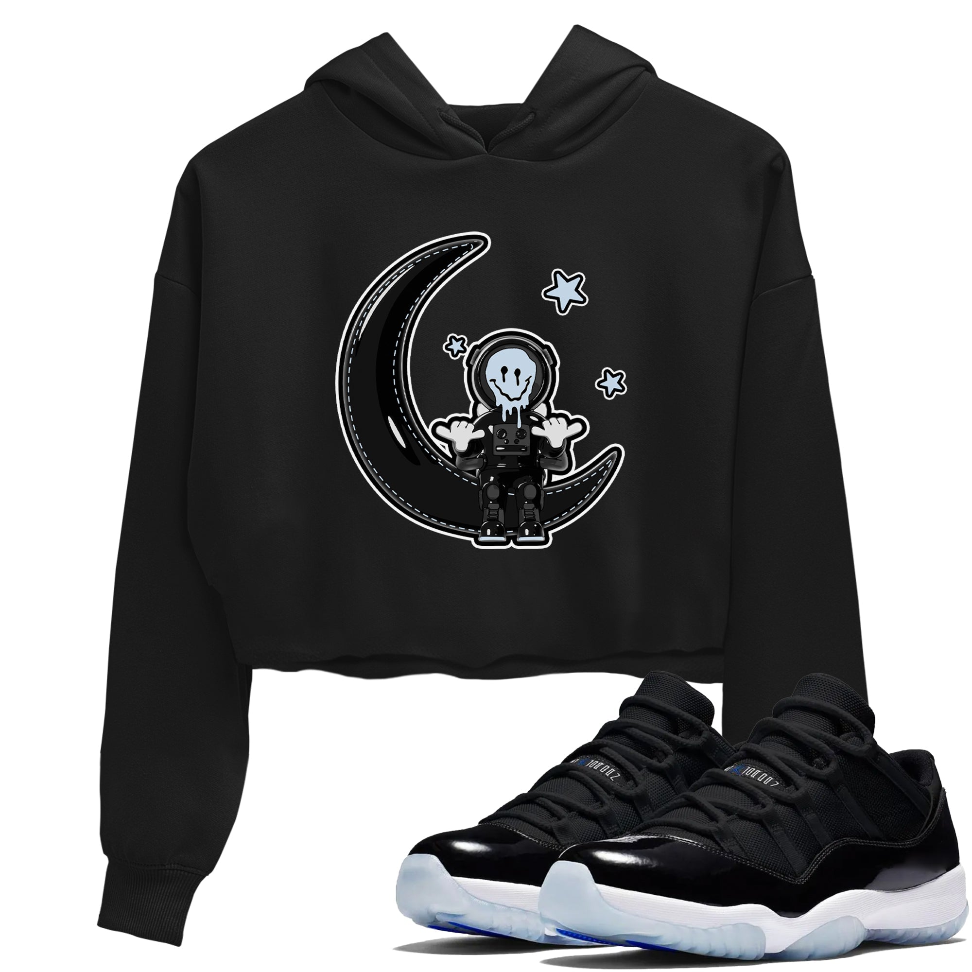 The Astronaut snkmatch Women's Top - Air Jordan 11 Black and Varsity Royal